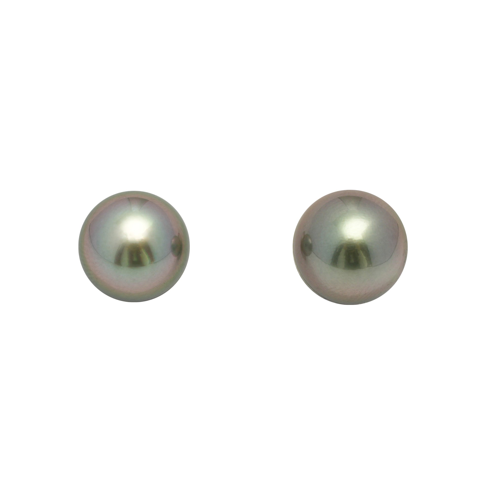 2pcs Olive Cherry 10.2-10.5mm - SR AAA Quality Tahitian Pearl Pair ER1679 OR11