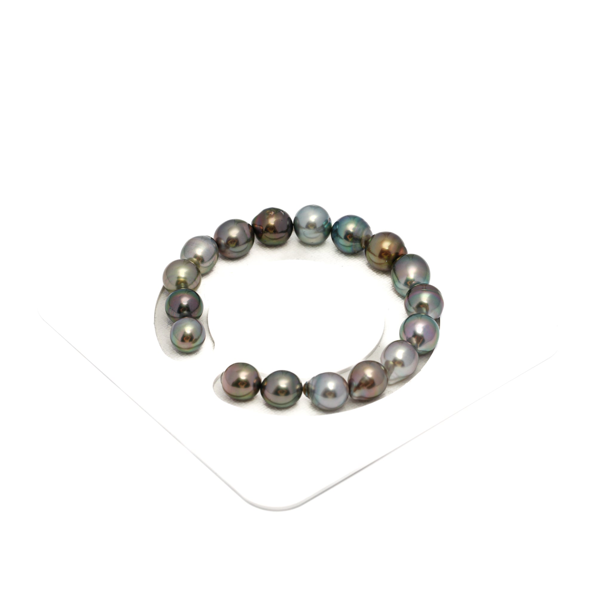 17pcs Multicolor 8-10mm - SB AAA/AA Quality Tahitian Pearl Bracelet BR2293 HL4