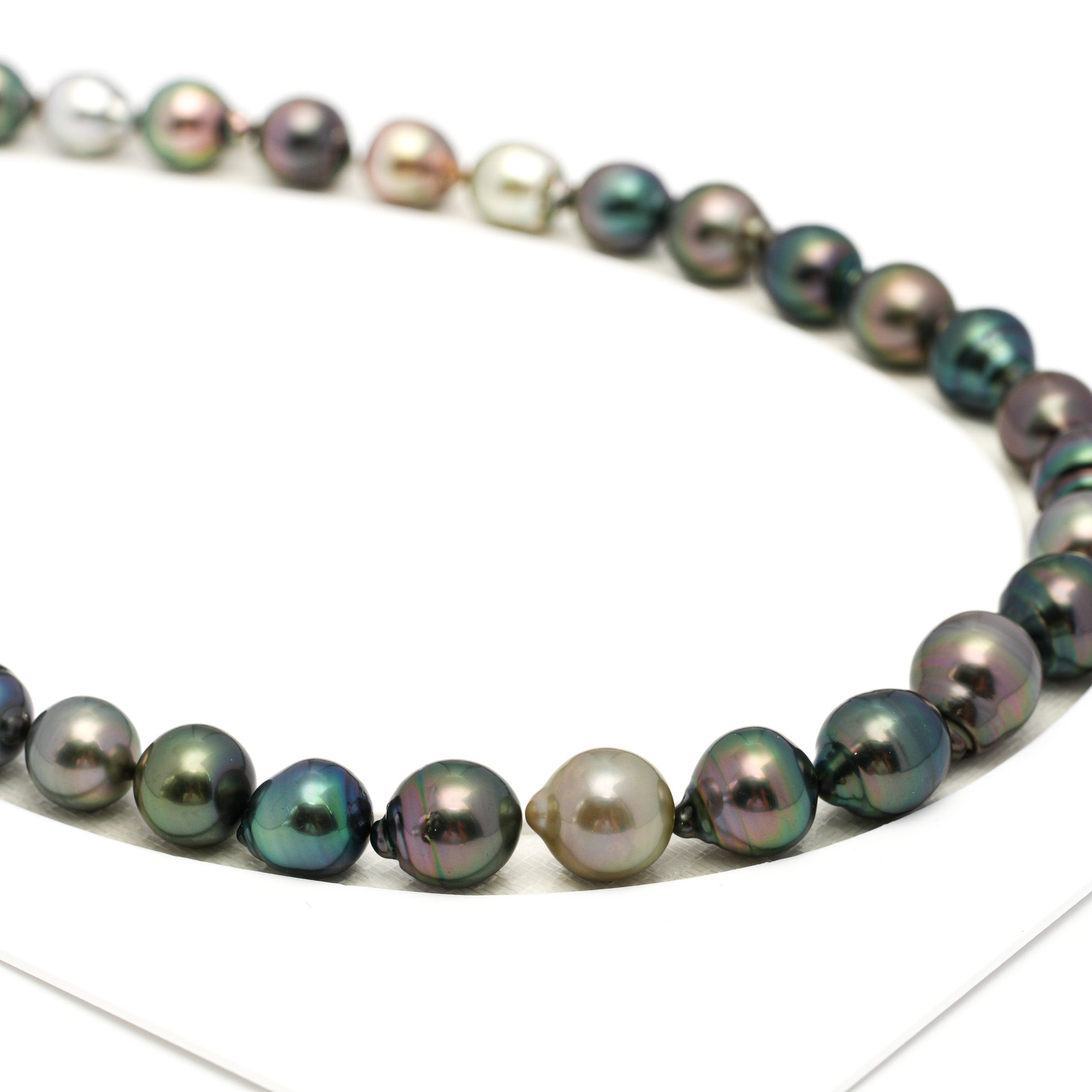 36pcs Multicolor 9-11mm - SB AAA Quality Tahitian Pearl Necklace NL1705 TH5
