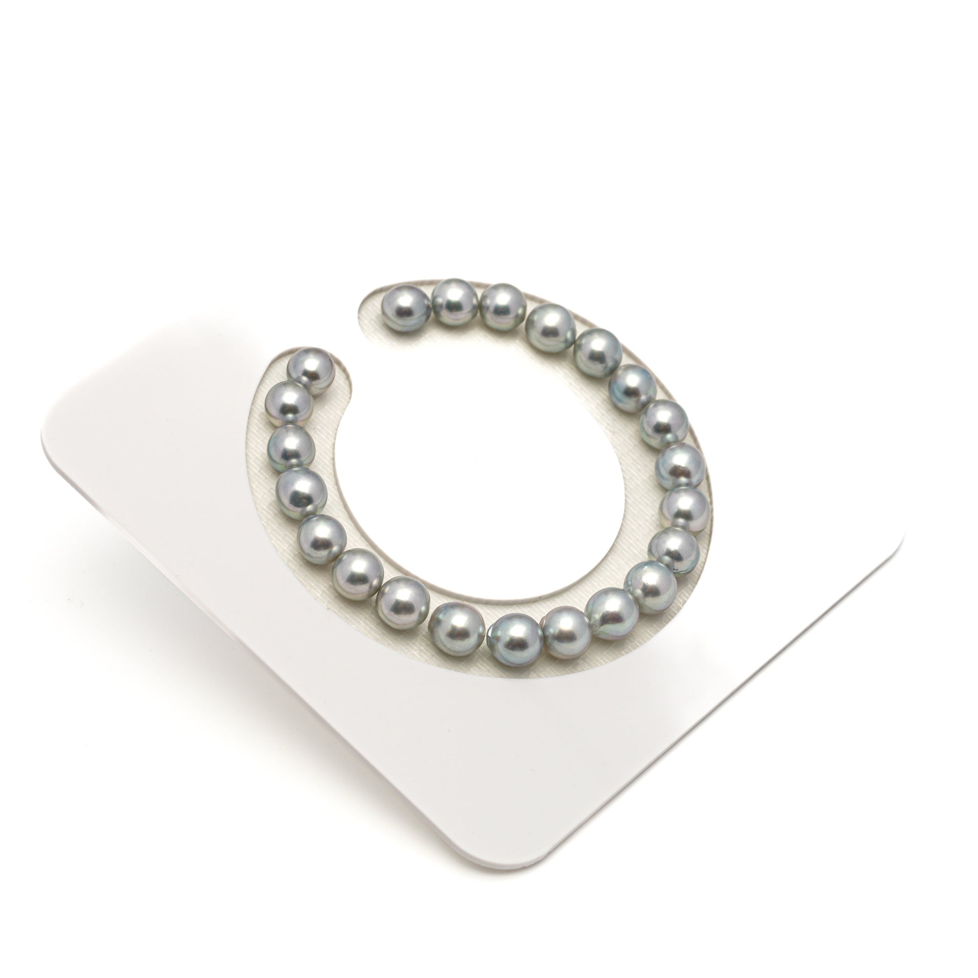 22pcs Akoya Pearl Silver 7.2-7.9mm - SB/NR AA Quality Bracelet AKBR2419 CMA1