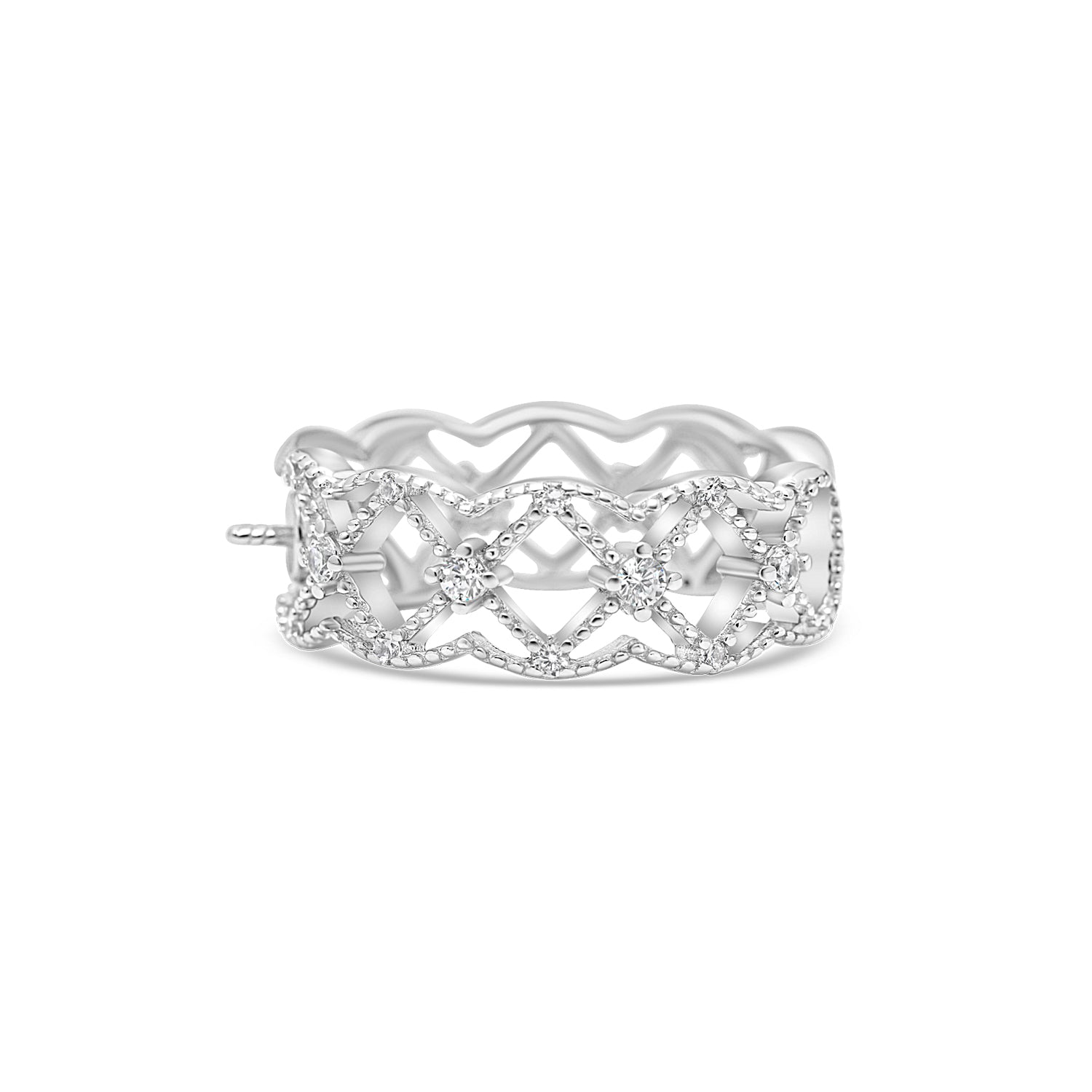 Adjustable Ring 925 Silver for pearl SC376
