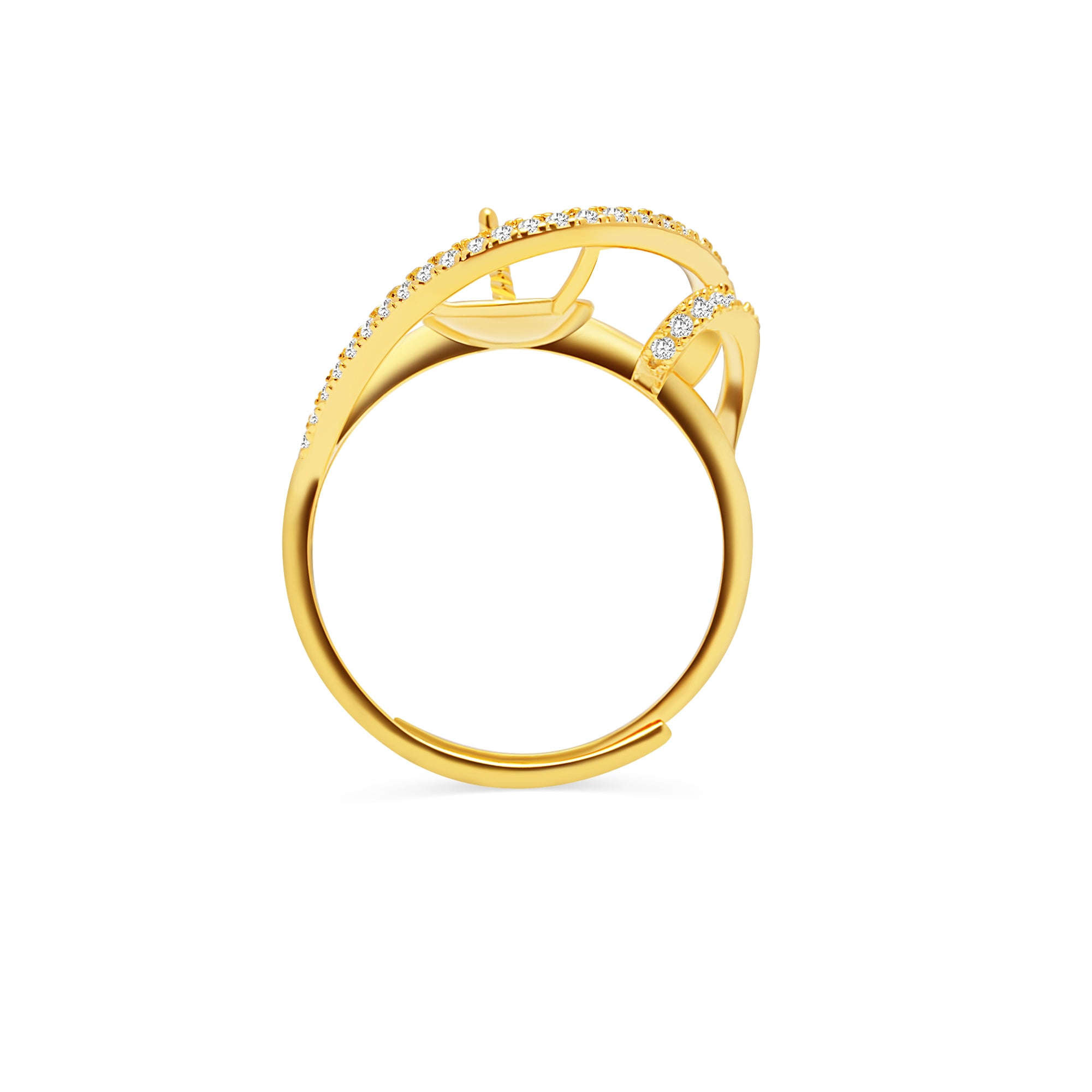 Adjustable Ring 925 Silver for Pearl SC470/SC470G