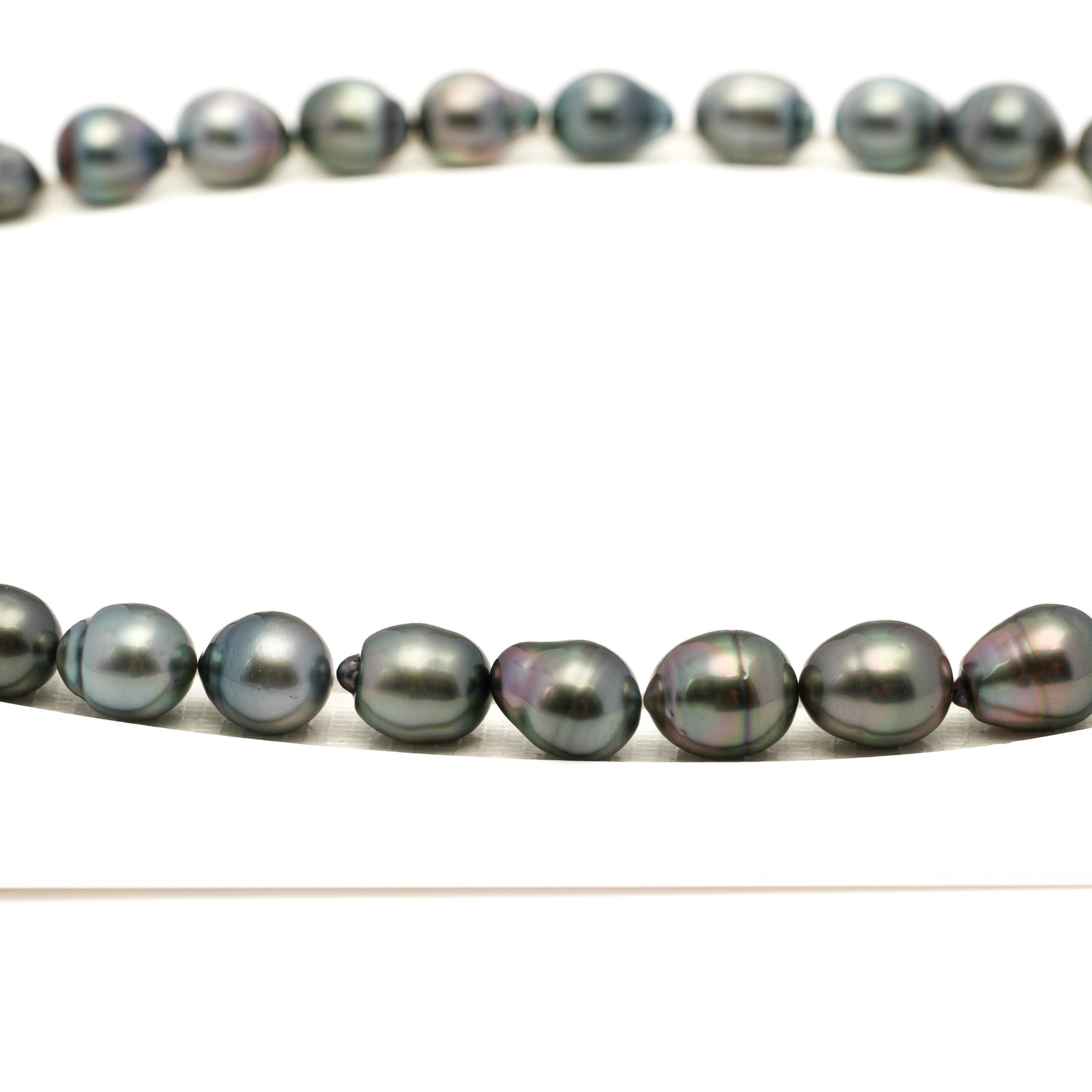 35pcs Light Mix 8-10mm - CL/SB AAA Quality Tahitian Pearl Necklace NL1760 LP1
