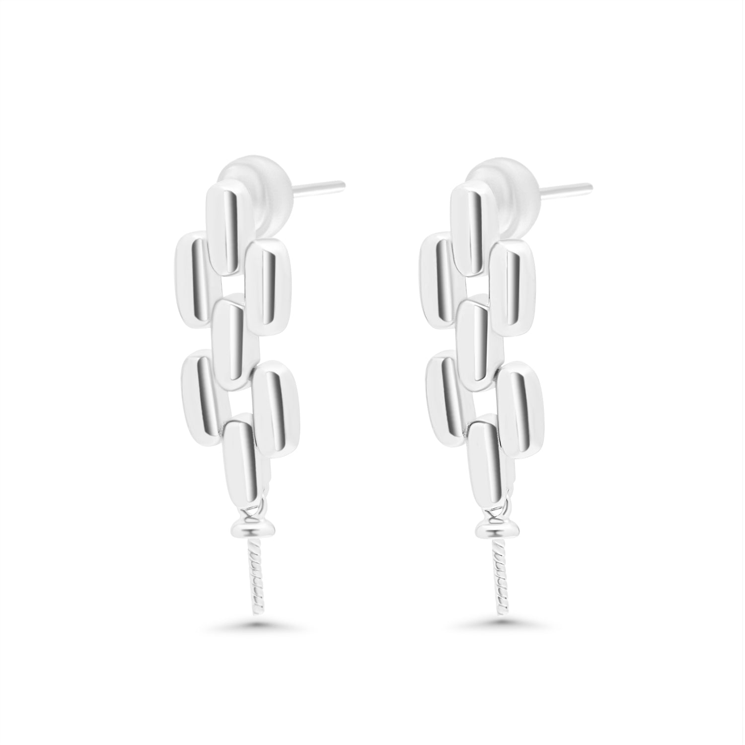 Dangle Earring Bails 925 Silver for Pearl SC327