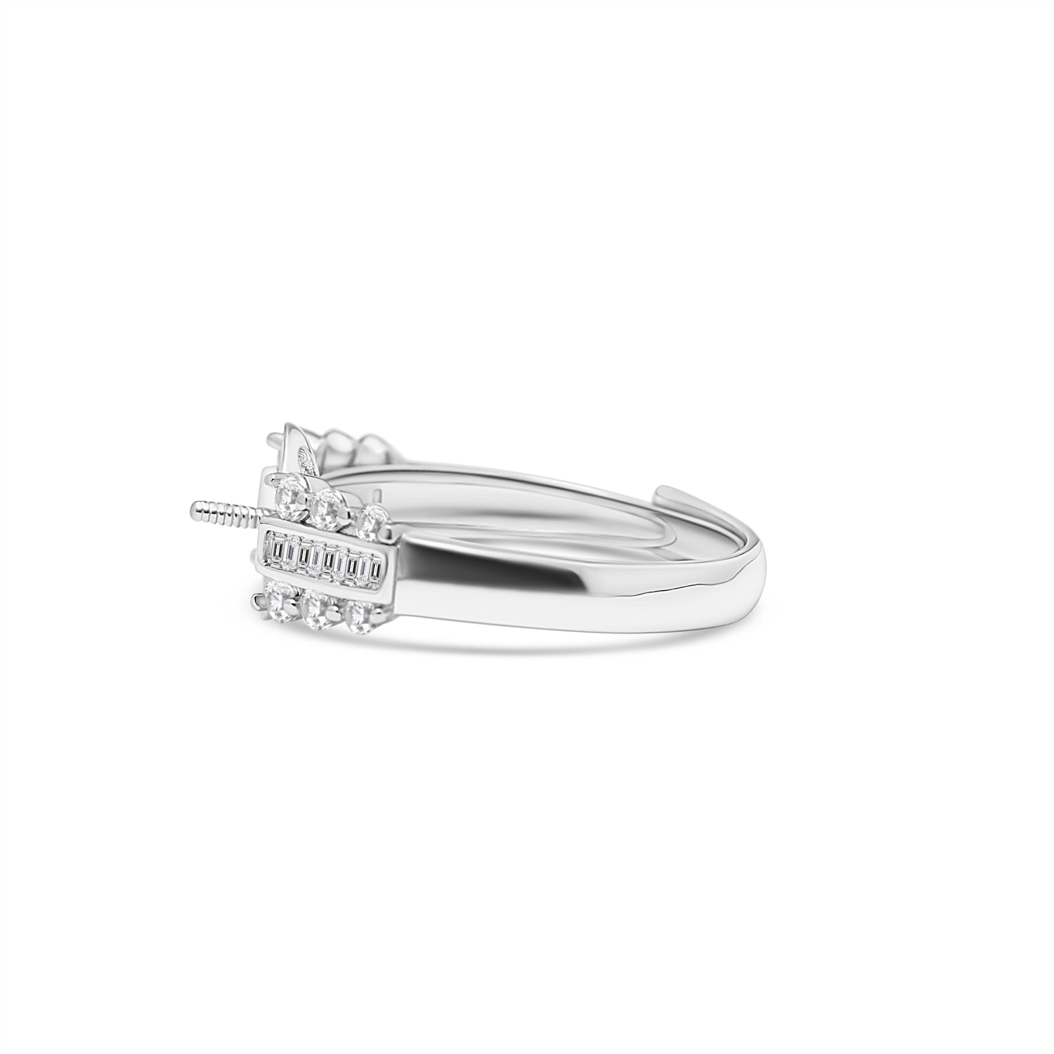 Adjustable Ring 925 Silver for pearl SC431