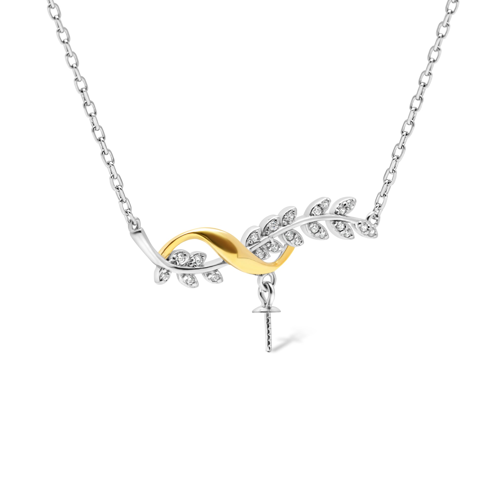 Pendant Chain 925 Silver for pearl SC334