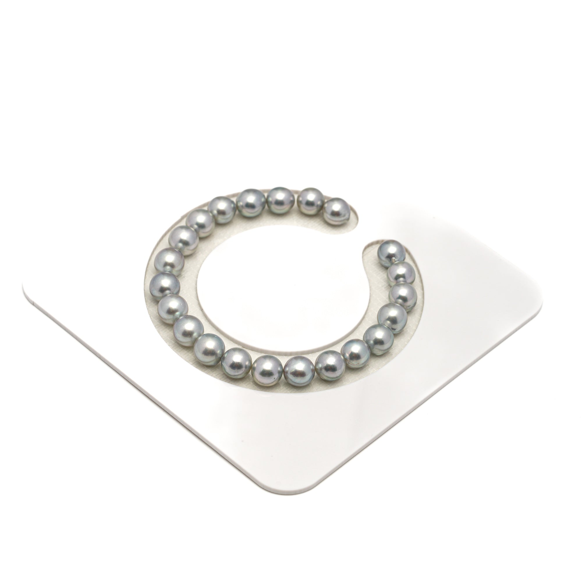 22pcs Akoya Pearl Silver 7.2-7.9mm - SB/NR AA Quality Bracelet AKBR2419 CMA1