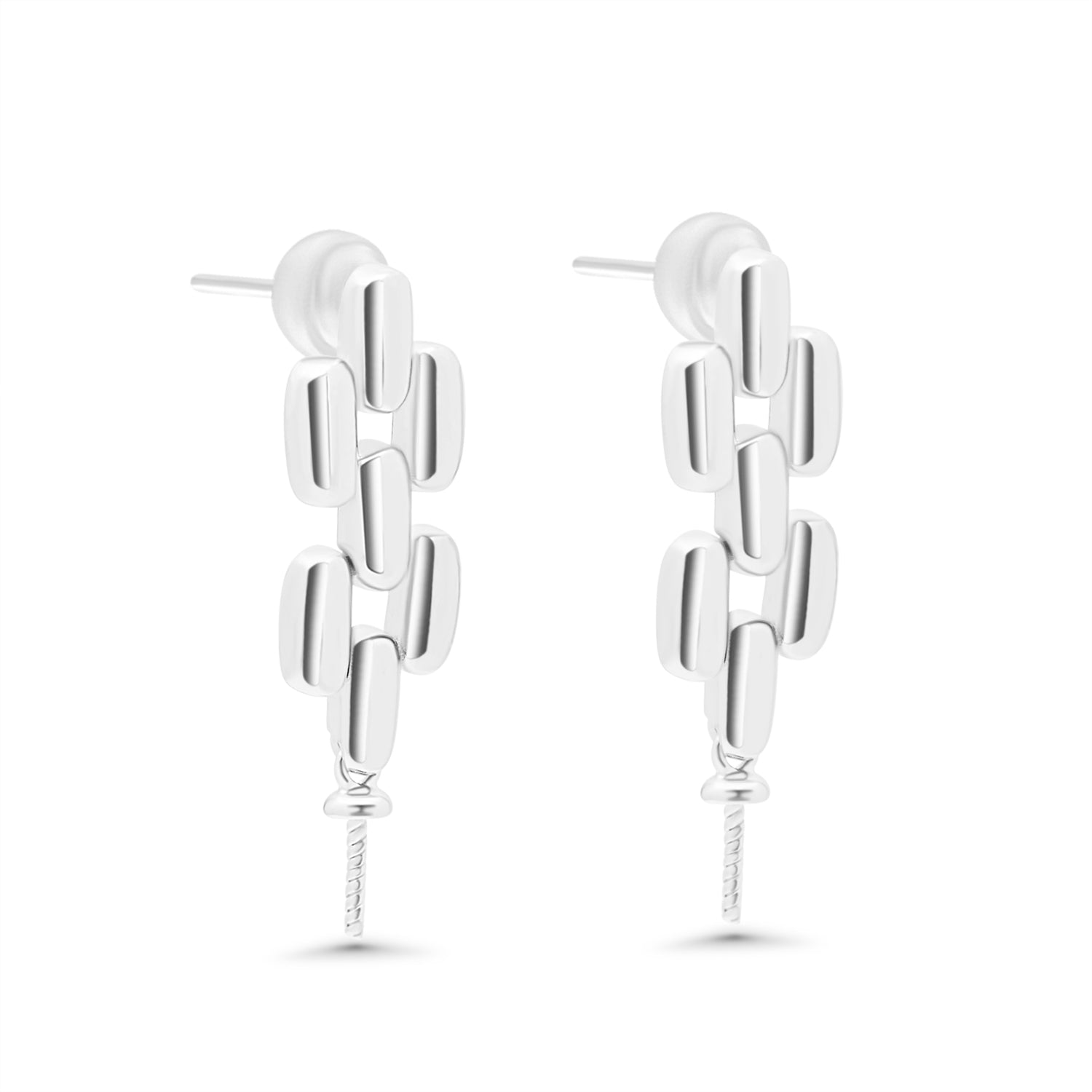 Dangle Earring Bails 925 Silver for Pearl SC327