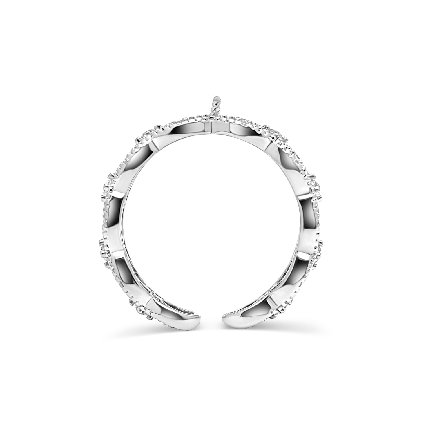 Adjustable Ring 925 Silver for pearl SC376