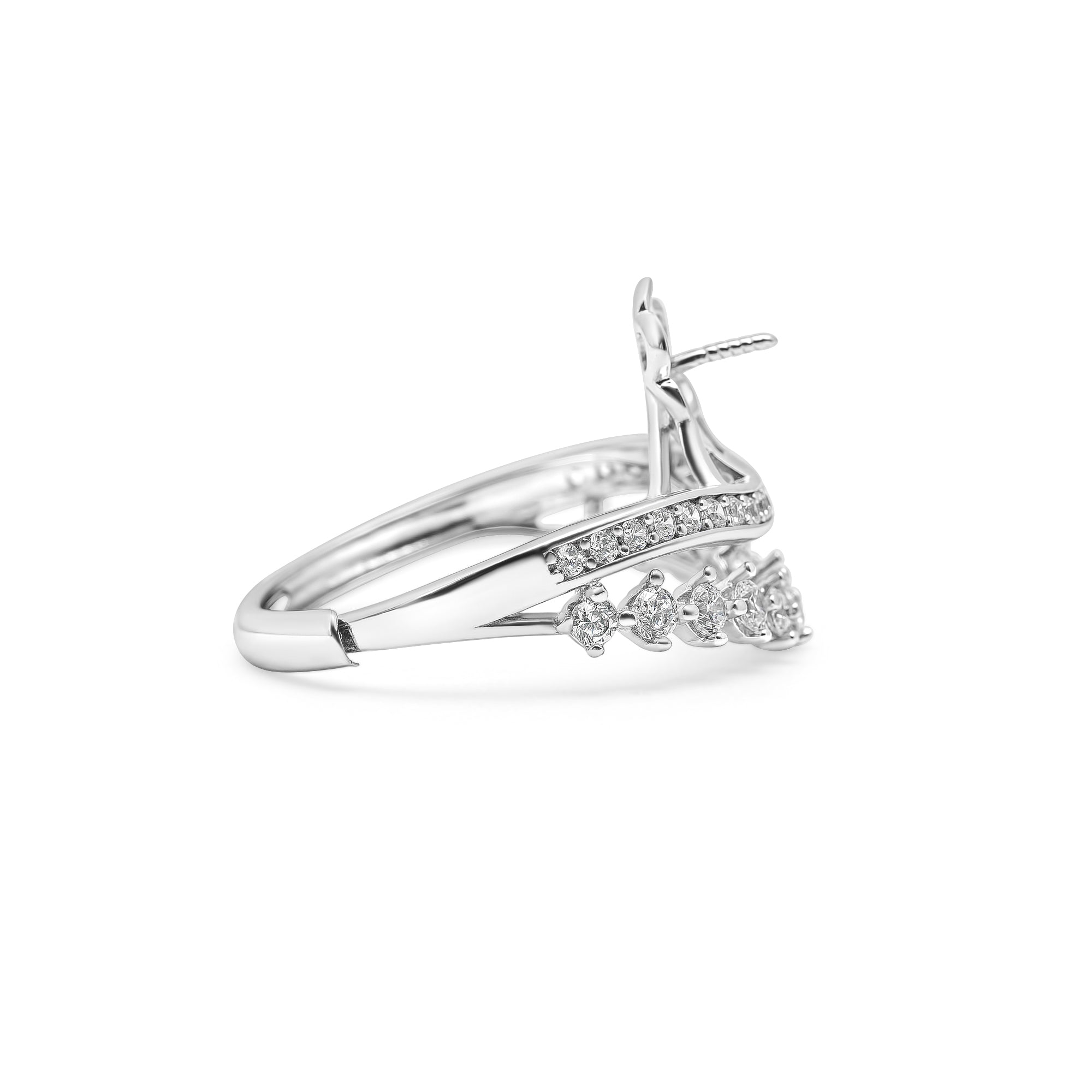 Adjustable Ring 925 Silver for pearl SC333