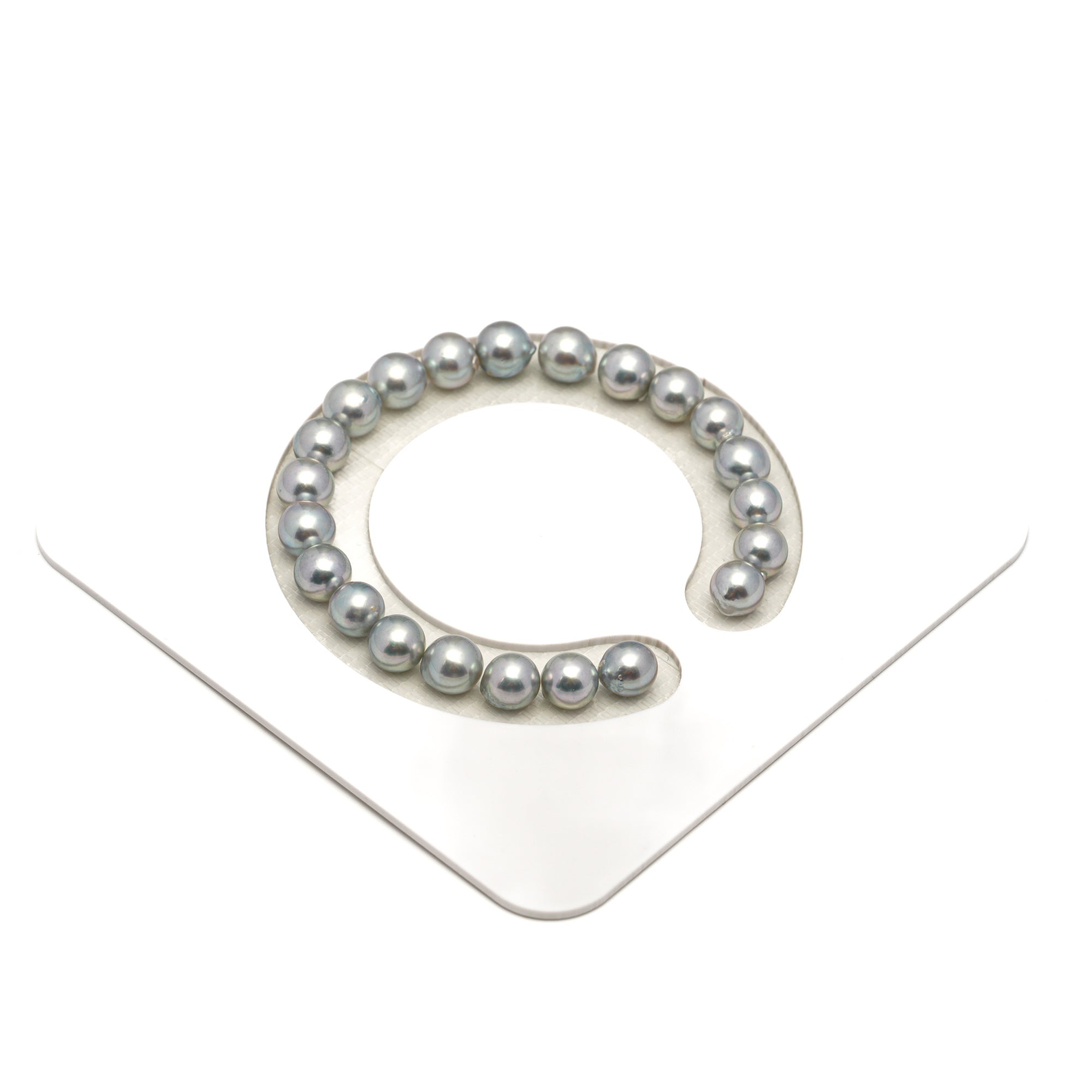 22pcs Akoya Pearl Silver 7.2-7.9mm - SB/NR AA Quality Bracelet AKBR2419 CMA1