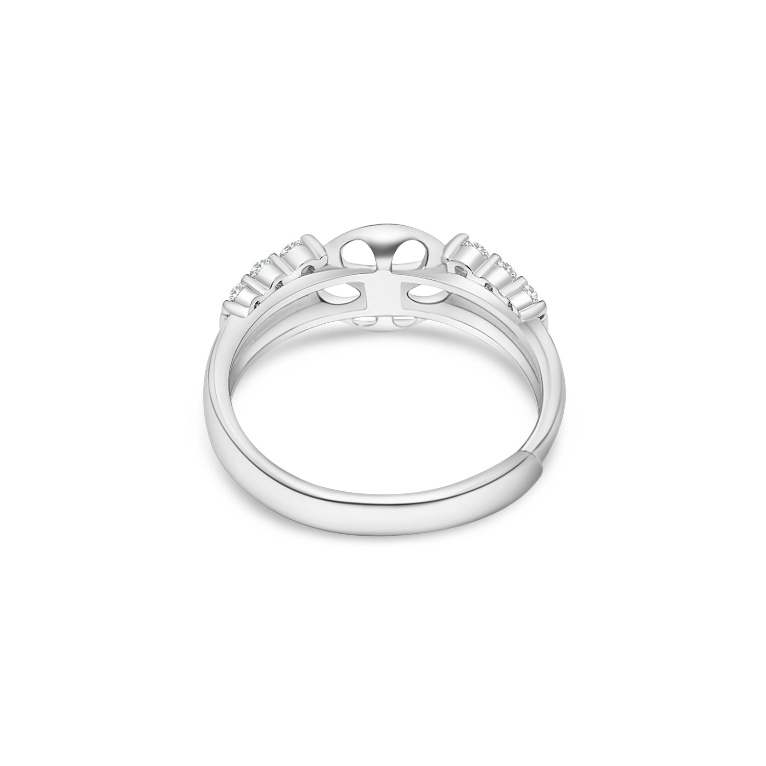 Adjustable Ring 925 Silver for pearl SC431