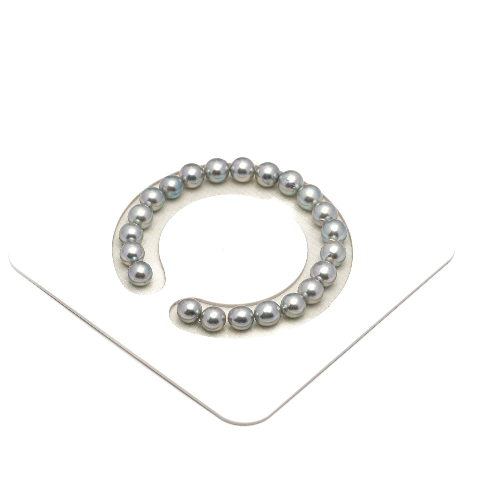 22pcs Akoya Pearl Silver 7.2-7.9mm - SB/NR AA Quality Bracelet AKBR2419 CMA1