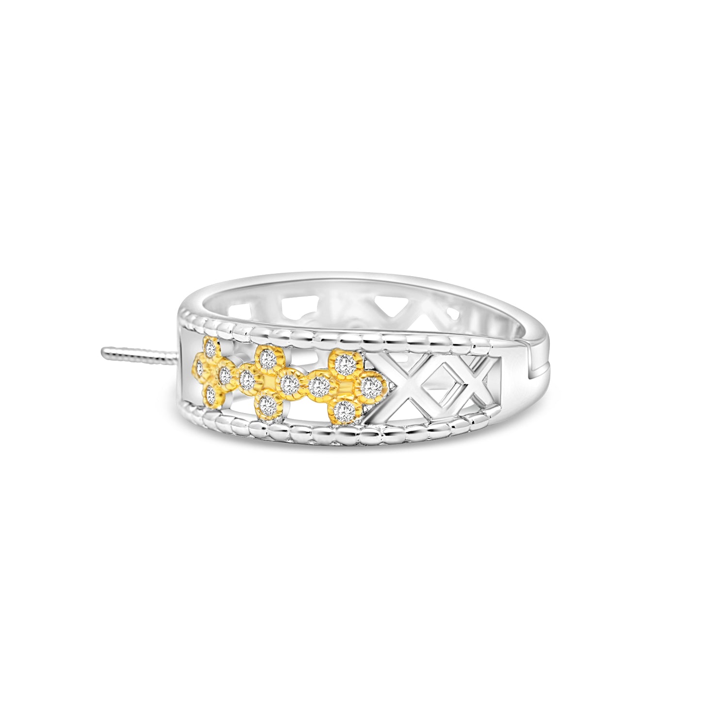 Adjustable Ring 925 Silver for pearl SC377