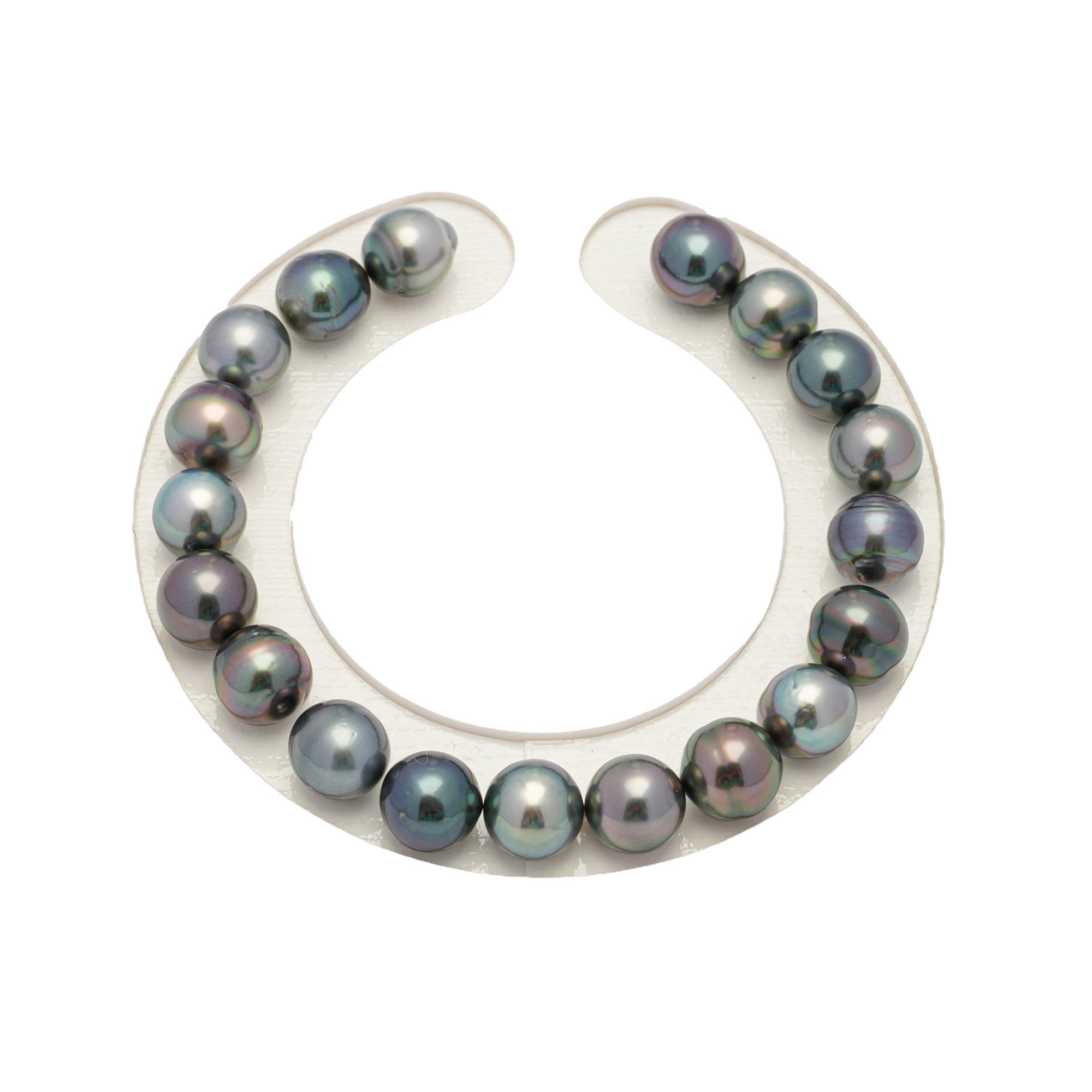 19pcs Multicolor 8mm - CL/SB AAA/AA Quality Tahitian Pearl Bracelet BR2038 OR7