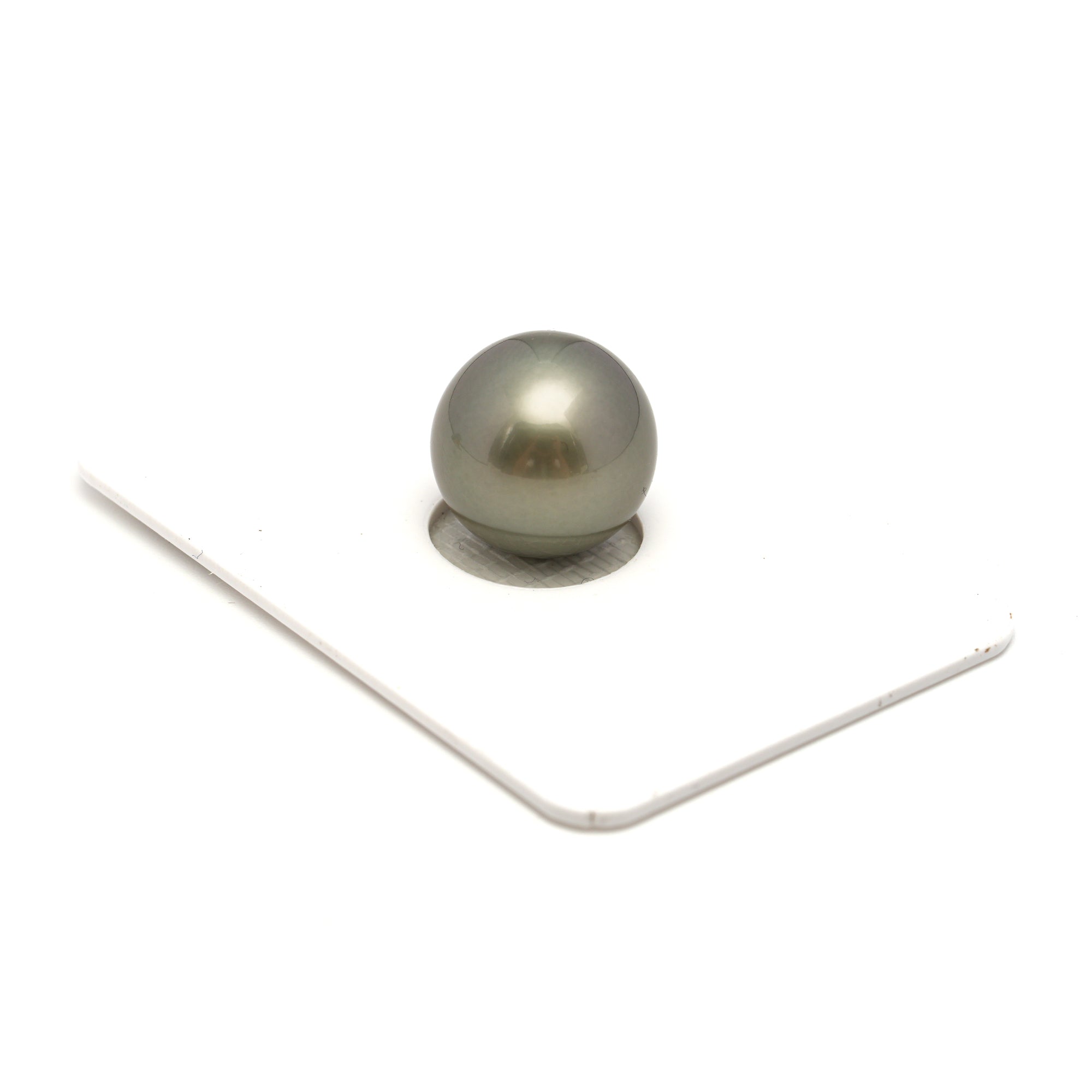 1pcs Olive Green 12.9mm - RSR AAA Quality Tahitian Pearl Single LP2407 OR6