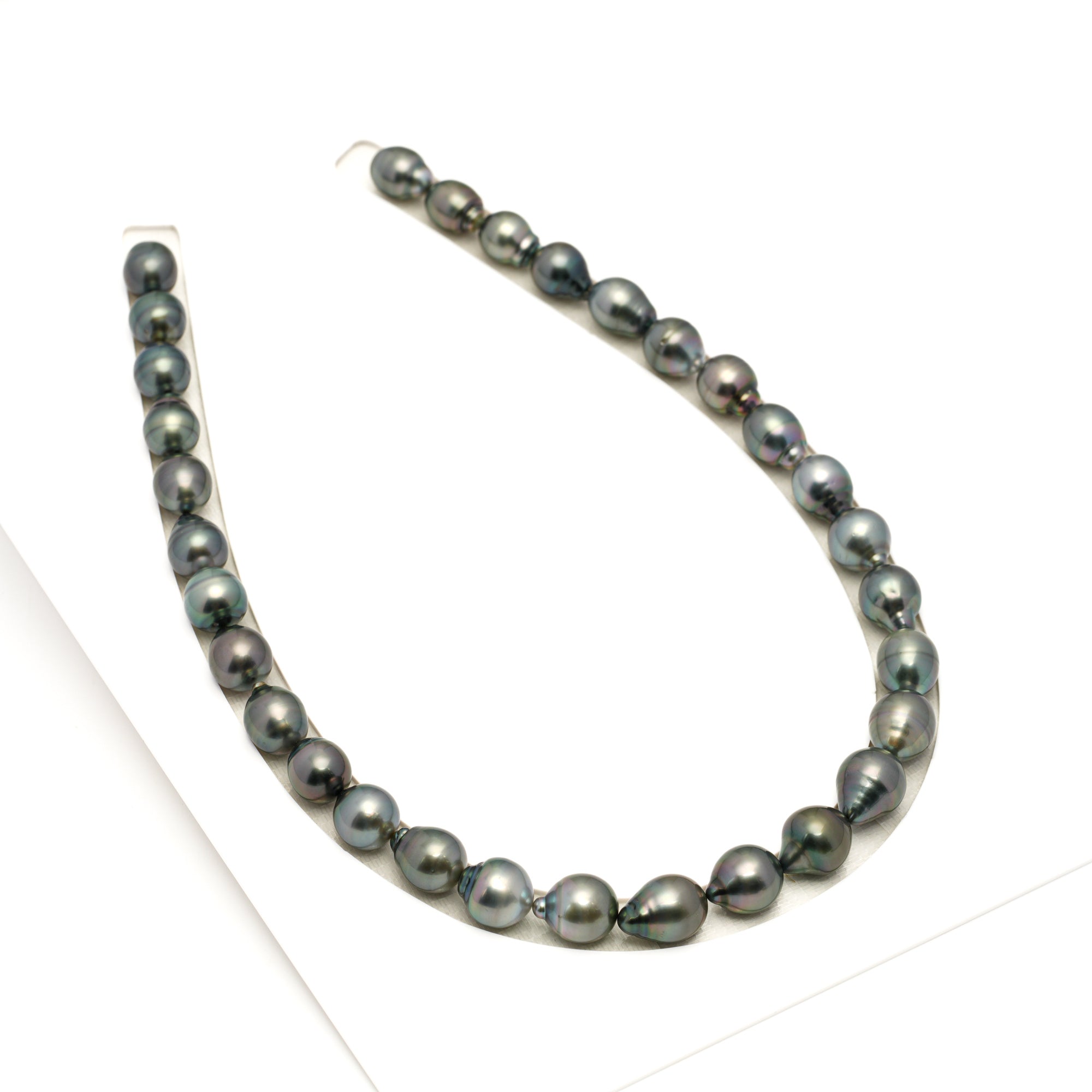 31pcs Light Mix 10-12mm - SB AAA Quality Tahitian Pearl Necklace NL1765 LP1