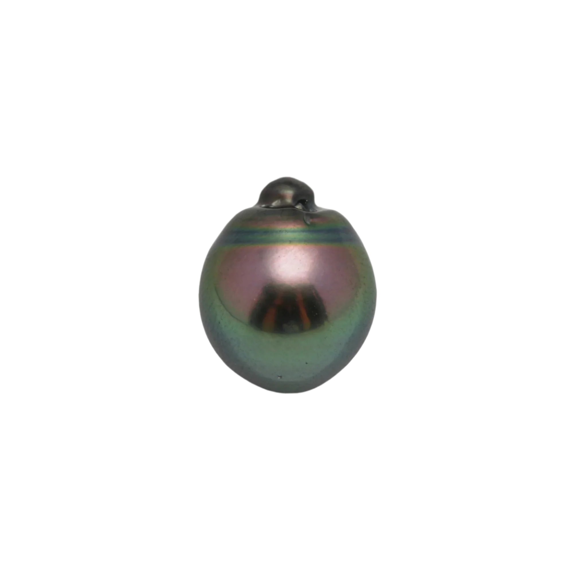 1pcs "High Luster" Peacock 11.1mm - SB AAA Quality Tahitian Pearl Single LP1992 MI1