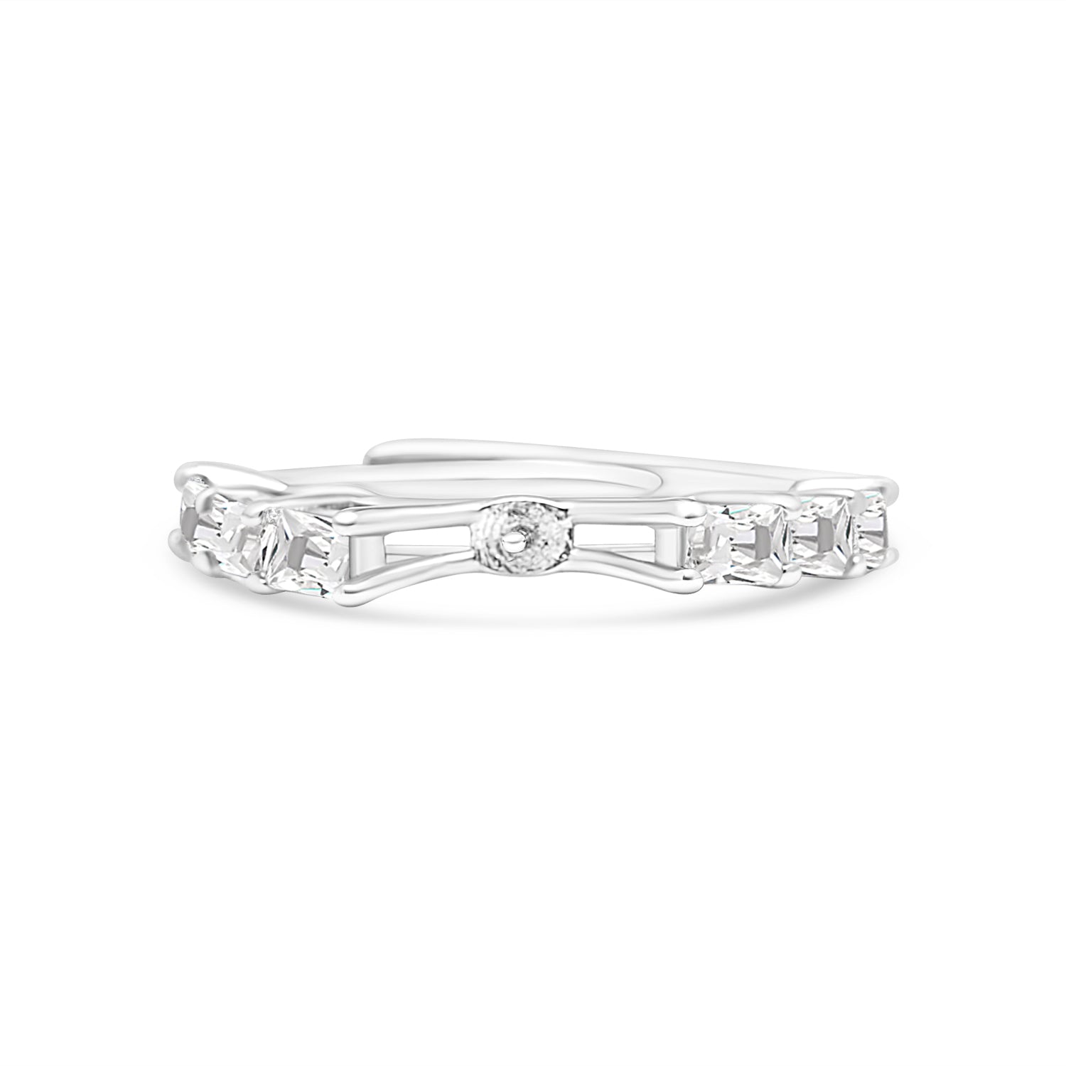 Adjustable Ring 925 Silver for pearl SC433