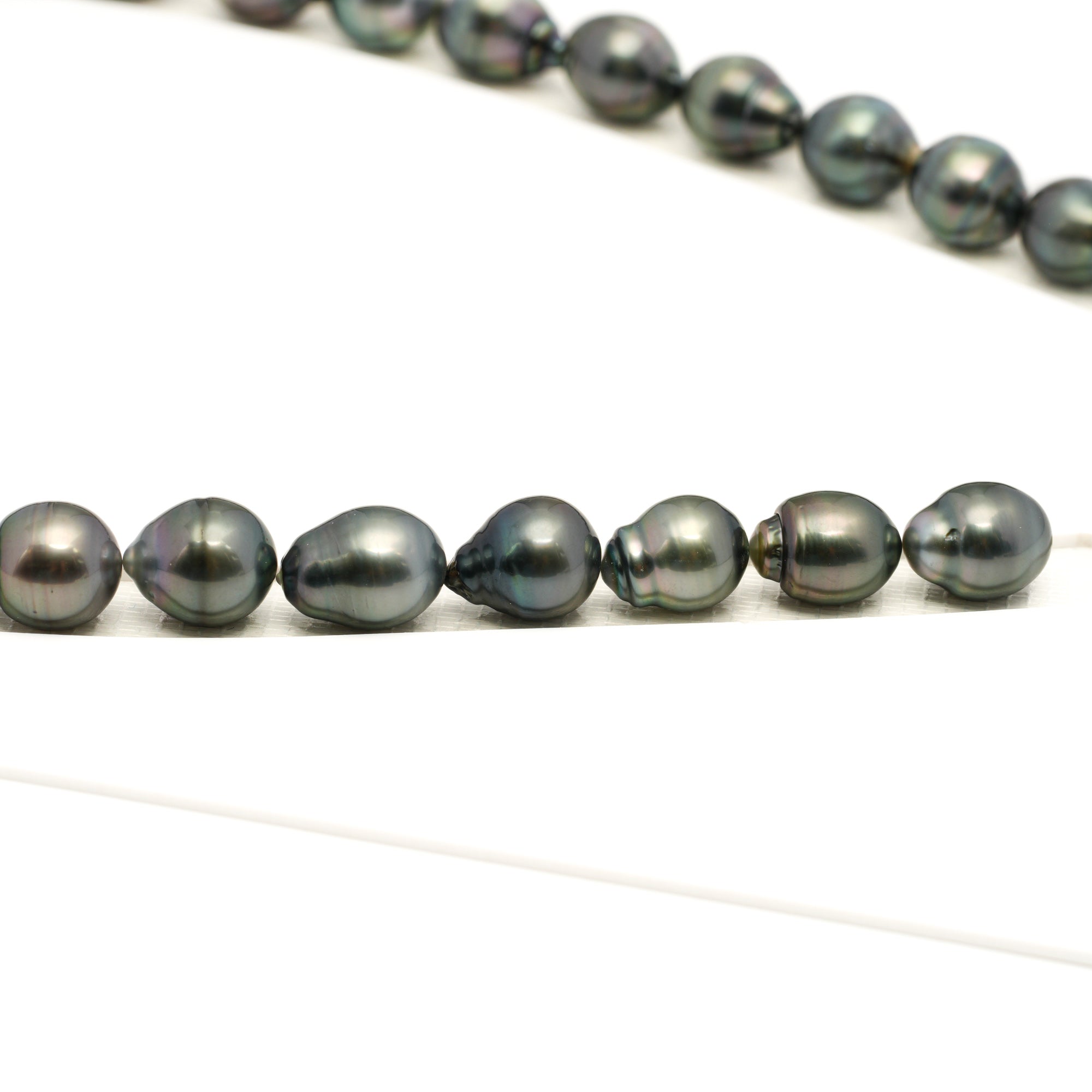 31pcs Light Mix 10-12mm - SB AAA Quality Tahitian Pearl Necklace NL1765 LP1