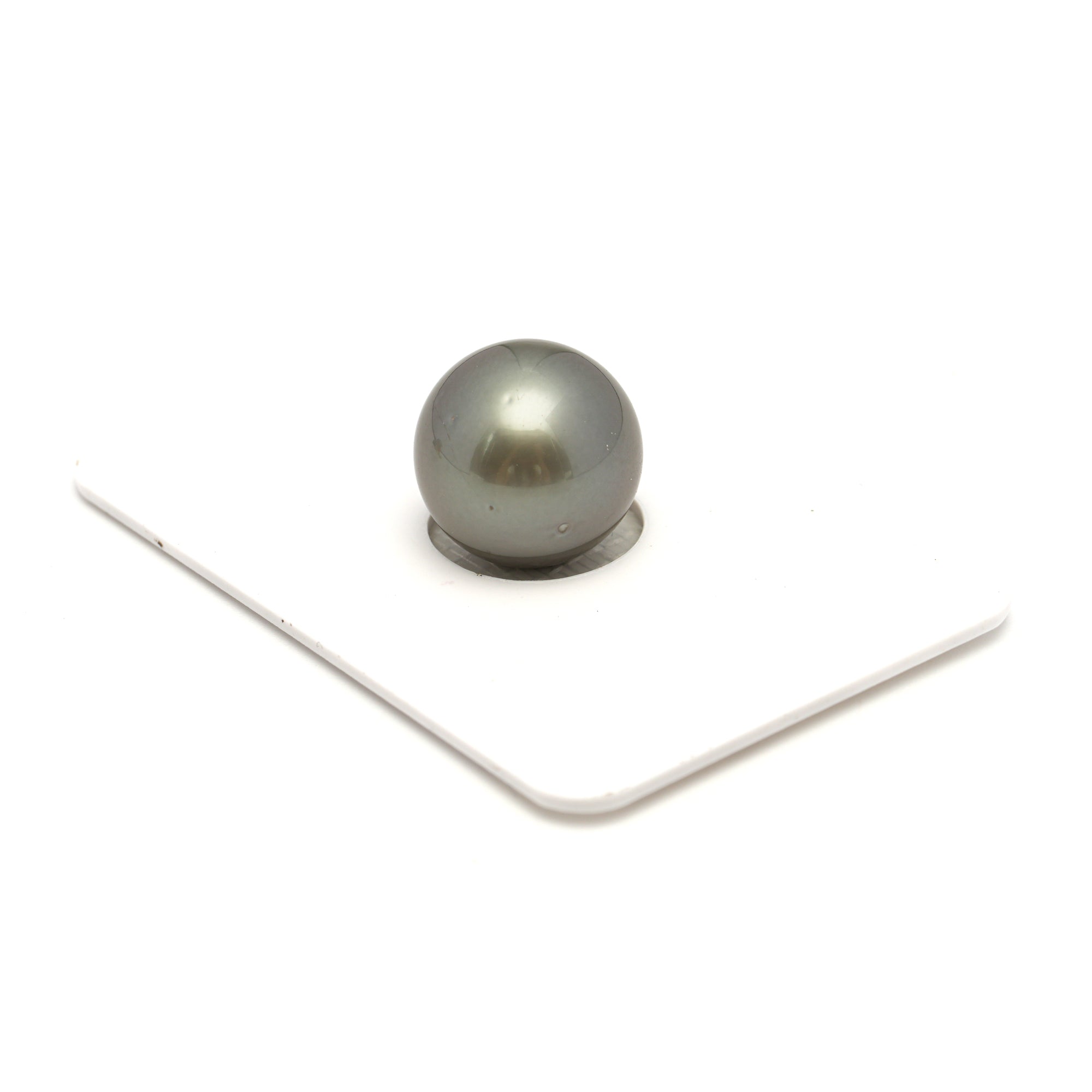 1pcs Olive Green 12.9mm - RSR AAA Quality Tahitian Pearl Single LP2407 OR6