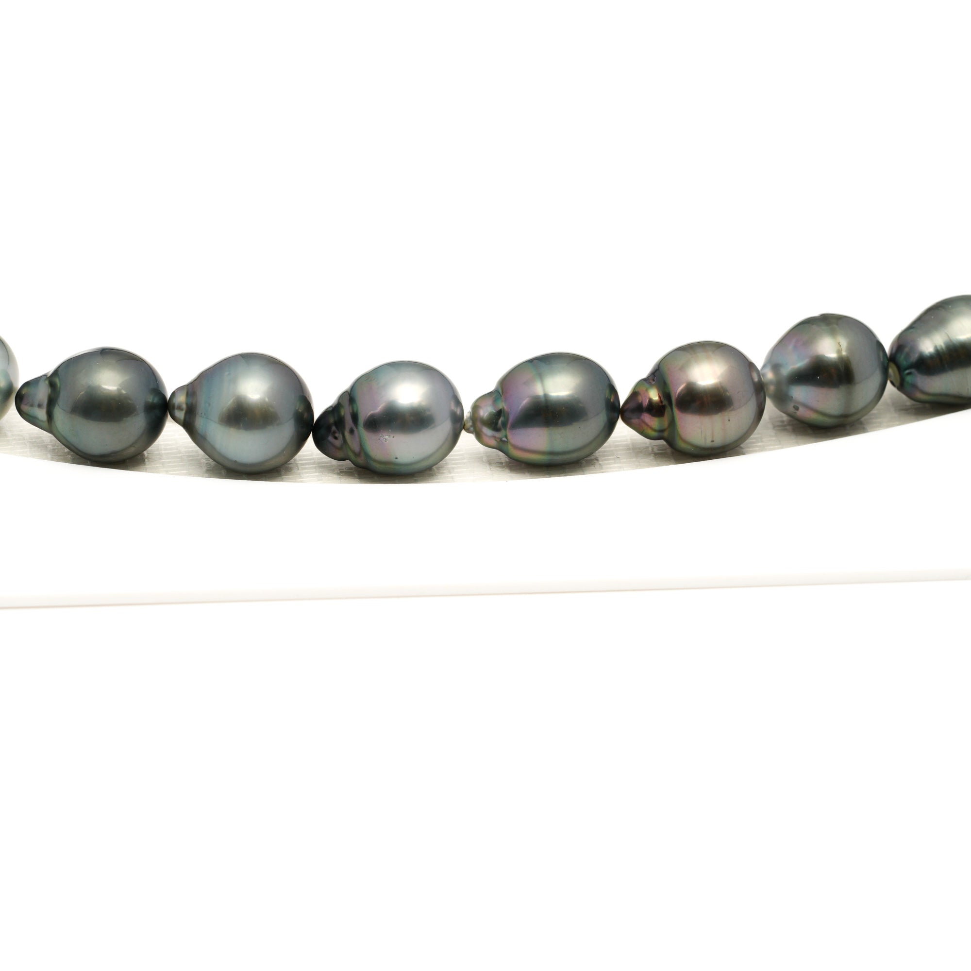31pcs Light Mix 10-12mm - SB AAA Quality Tahitian Pearl Necklace NL1765 LP1