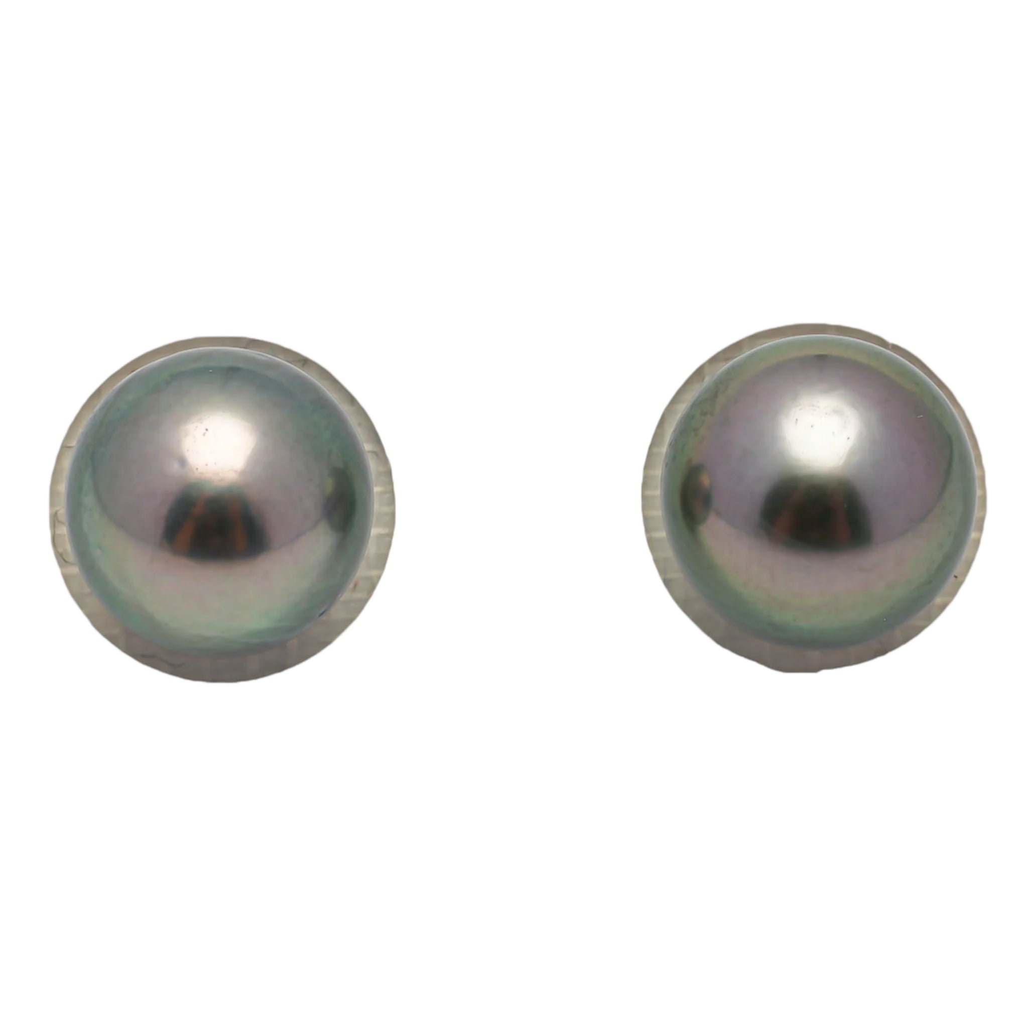2pcs Green 10.7-10.9mm - RSR AAA Quality Tahitian Pearl Pairs ER1419 CMP1