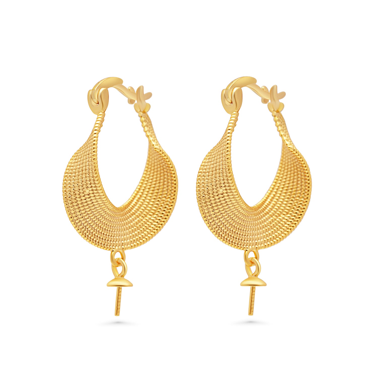 Dangle Earring Bails 925 Silver for Pearl SC355