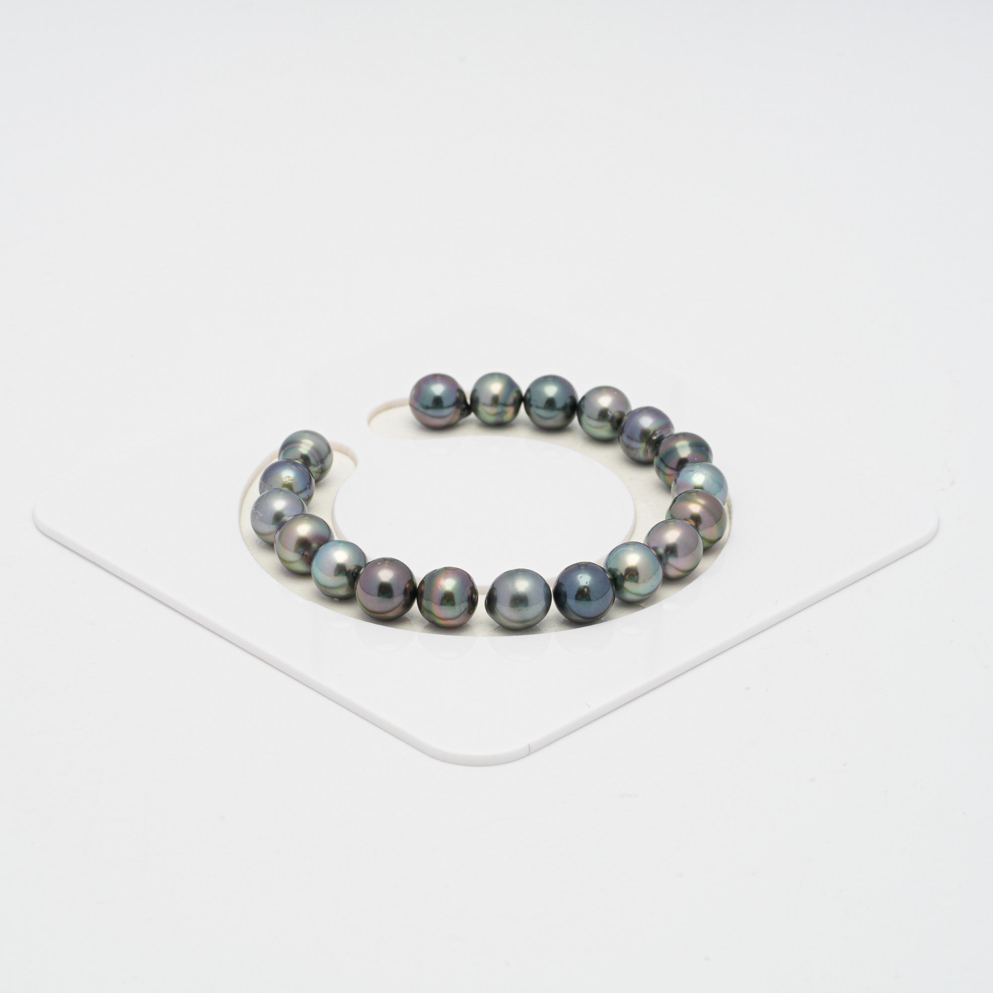 19pcs Multicolor 8mm - CL/SB AAA/AA Quality Tahitian Pearl Bracelet BR2038 OR7