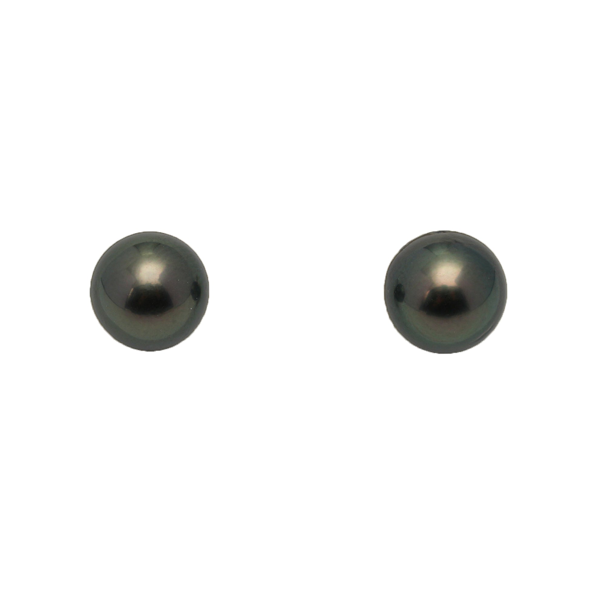2pcs Green 8.3-8.6mm - NR AA/AAA Quality Tahitian Pearl Pair ER1891 LP1
