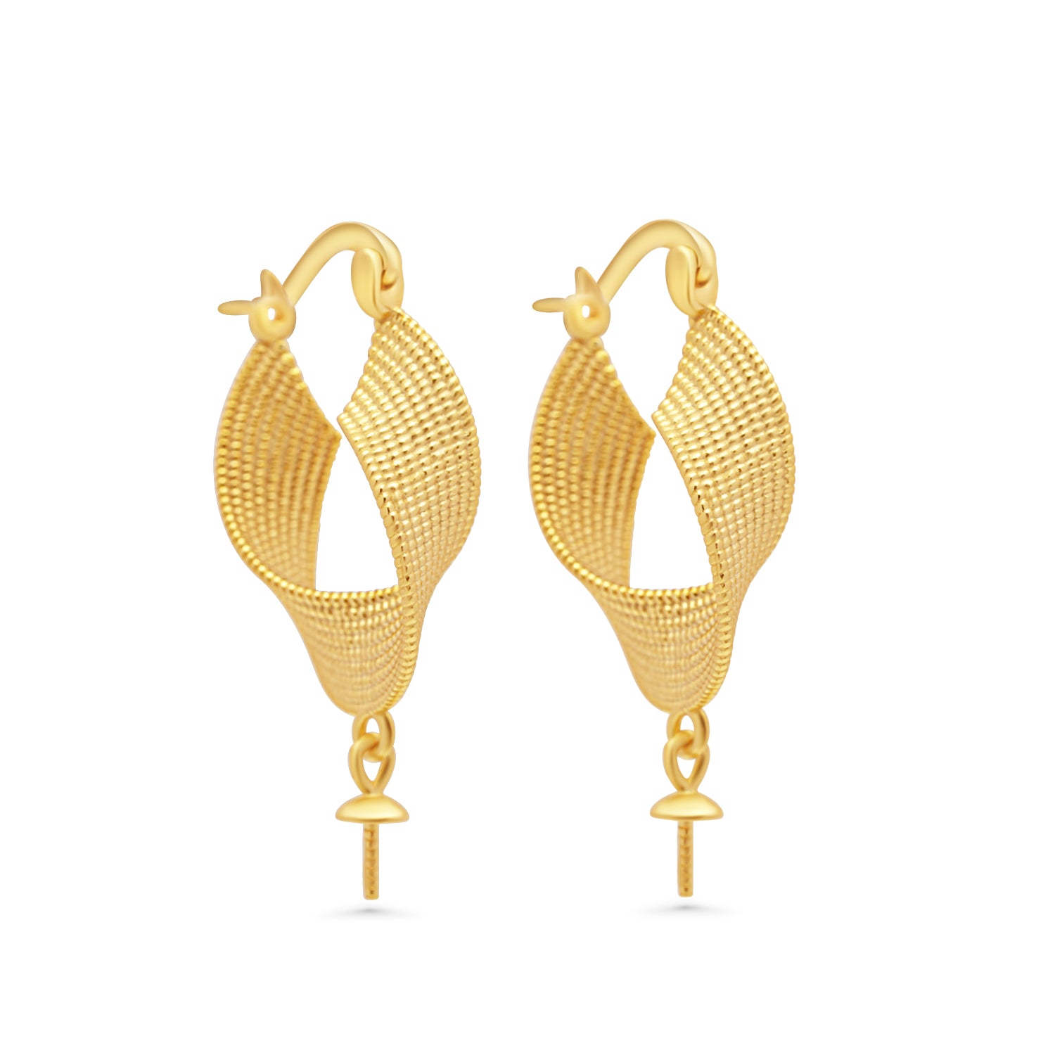 Dangle Earring Bails 925 Silver for Pearl SC355