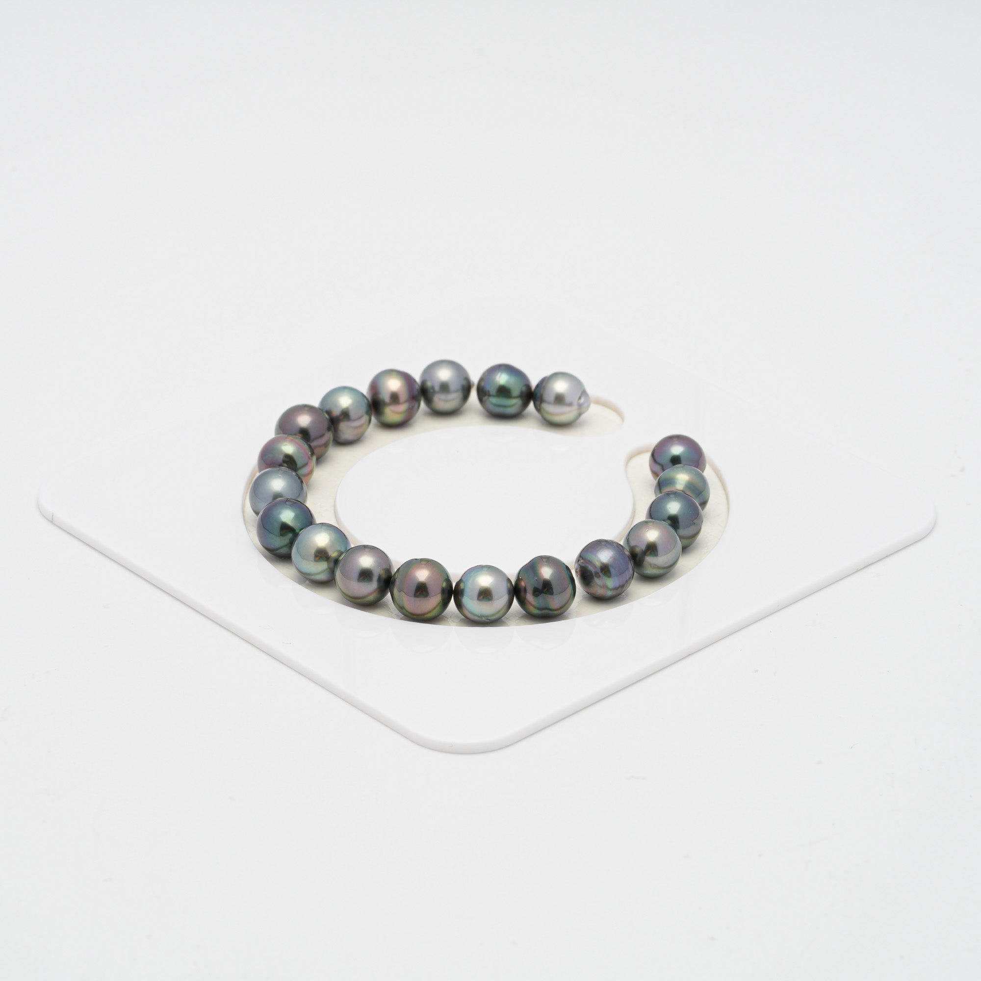 19pcs Multicolor 8mm - CL/SB AAA/AA Quality Tahitian Pearl Bracelet BR2038 OR7