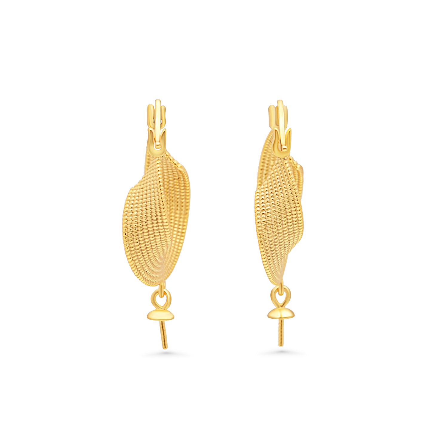 Dangle Earring Bails 925 Silver for Pearl SC355