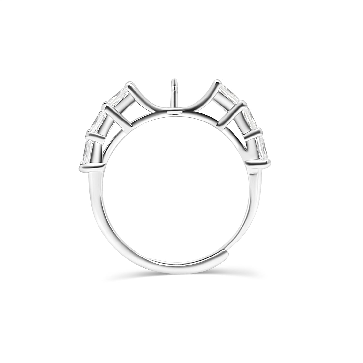 Adjustable Ring 925 Silver for pearl SC433