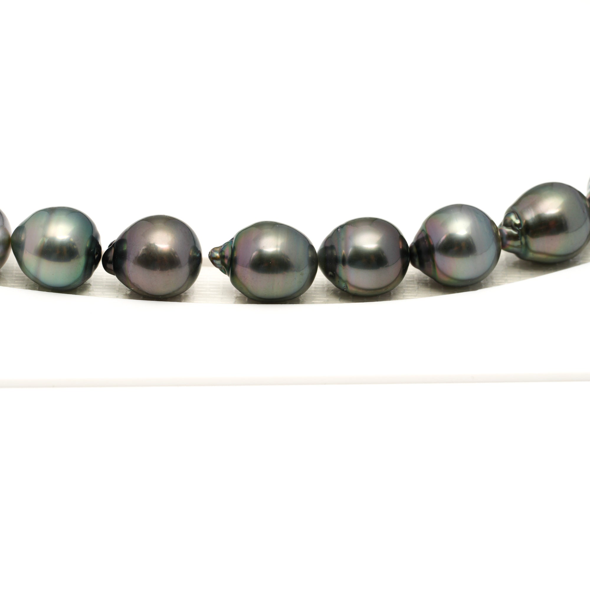 31pcs Light Mix 10-12mm - SB AAA Quality Tahitian Pearl Necklace NL1765 LP1