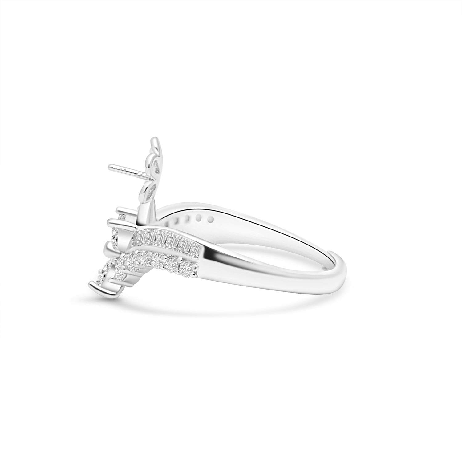 Adjustable Ring 925 Silver for pearl SC378