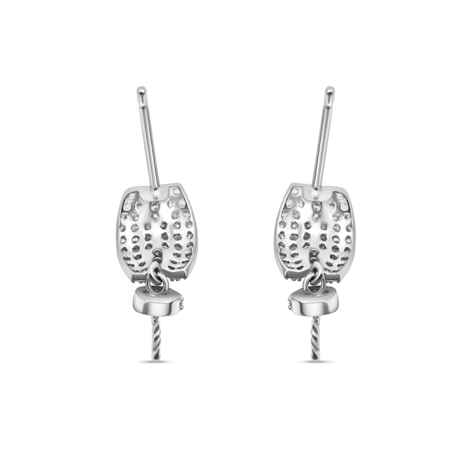 Dangle Earring Bails 925 Silver for Pearl SC570