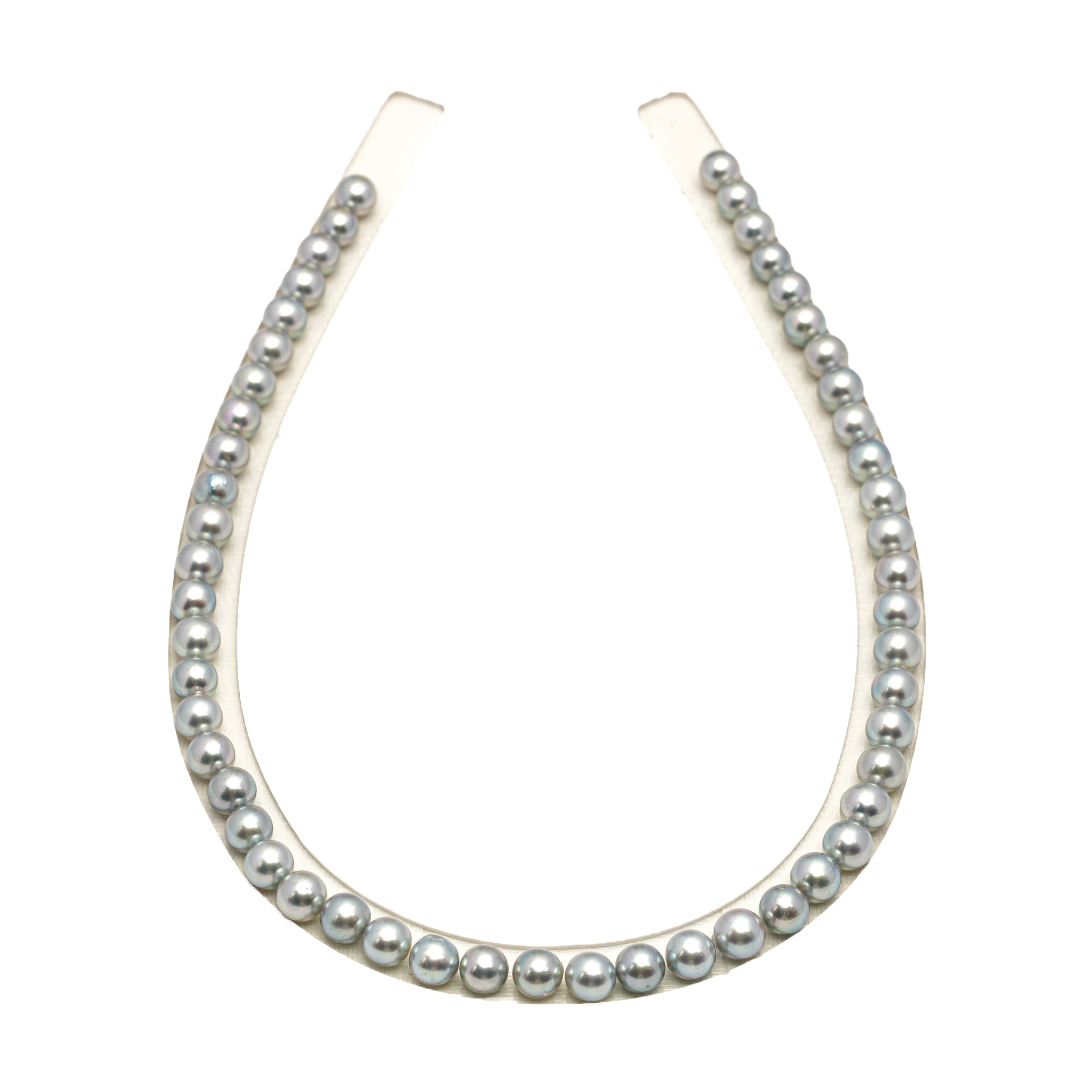 52pcs Akoya Pearl "High Luster" Silver Mix 7.2-7.7mm - SR/NR AAA/AA Quality Necklace AKNL1754 CMA1