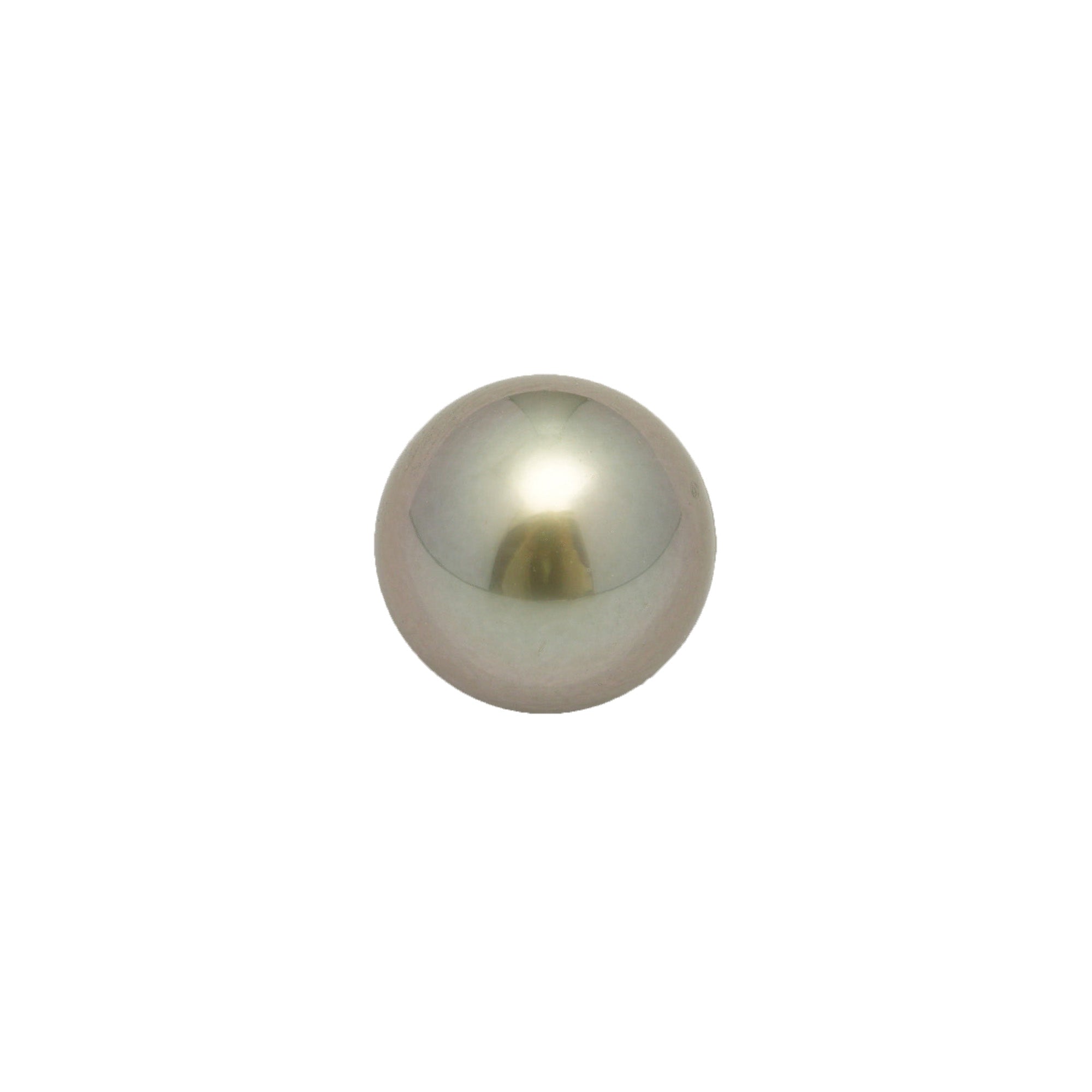 1pcs "High Luster" Light Green 11.1mm - NR AAA Quality Tahitian Pearl Single LP2246 OR12