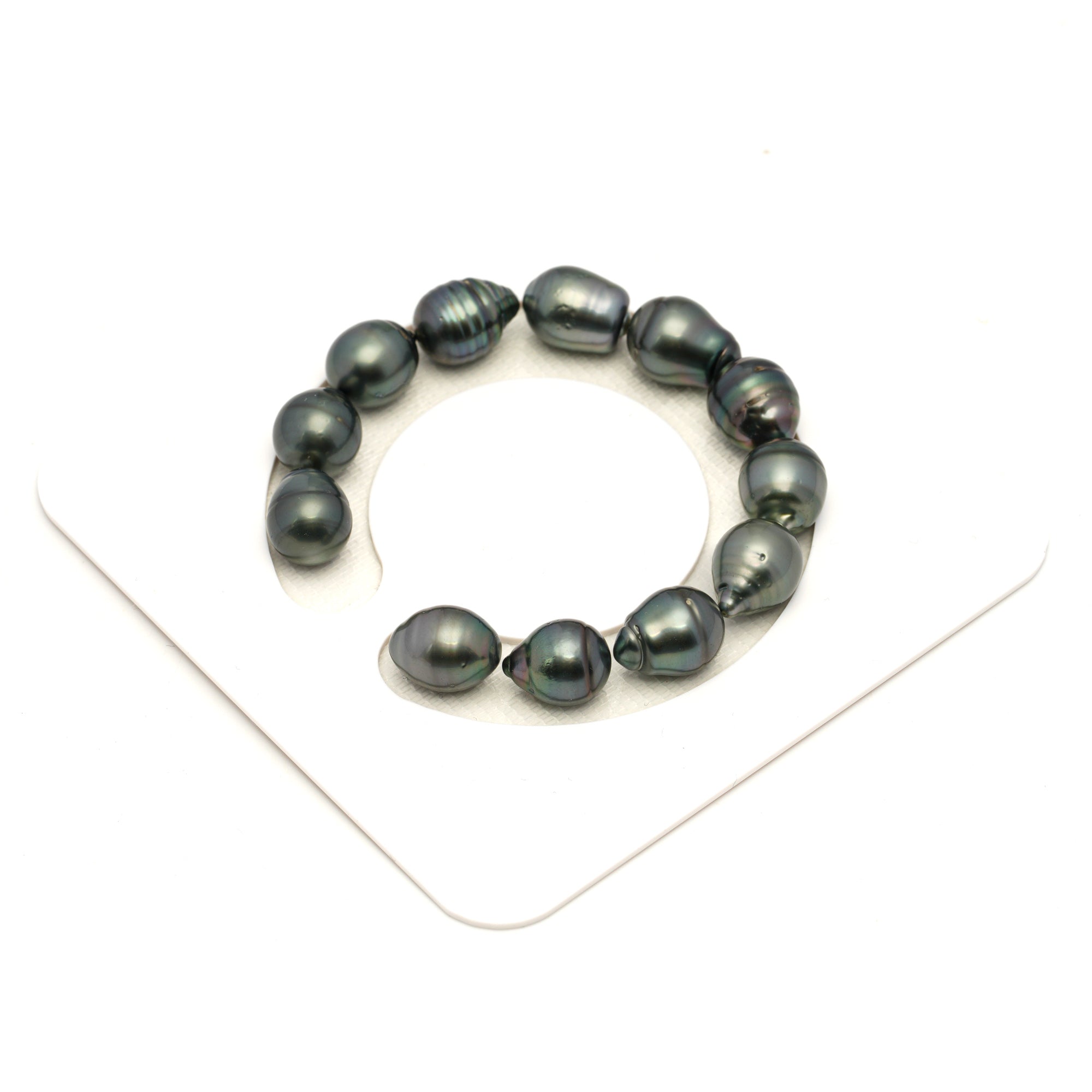 12pcs Mix 11-12mm - CL/SB AA/AAA Quality Tahitian Pearl Bracelet BR2459 LP1