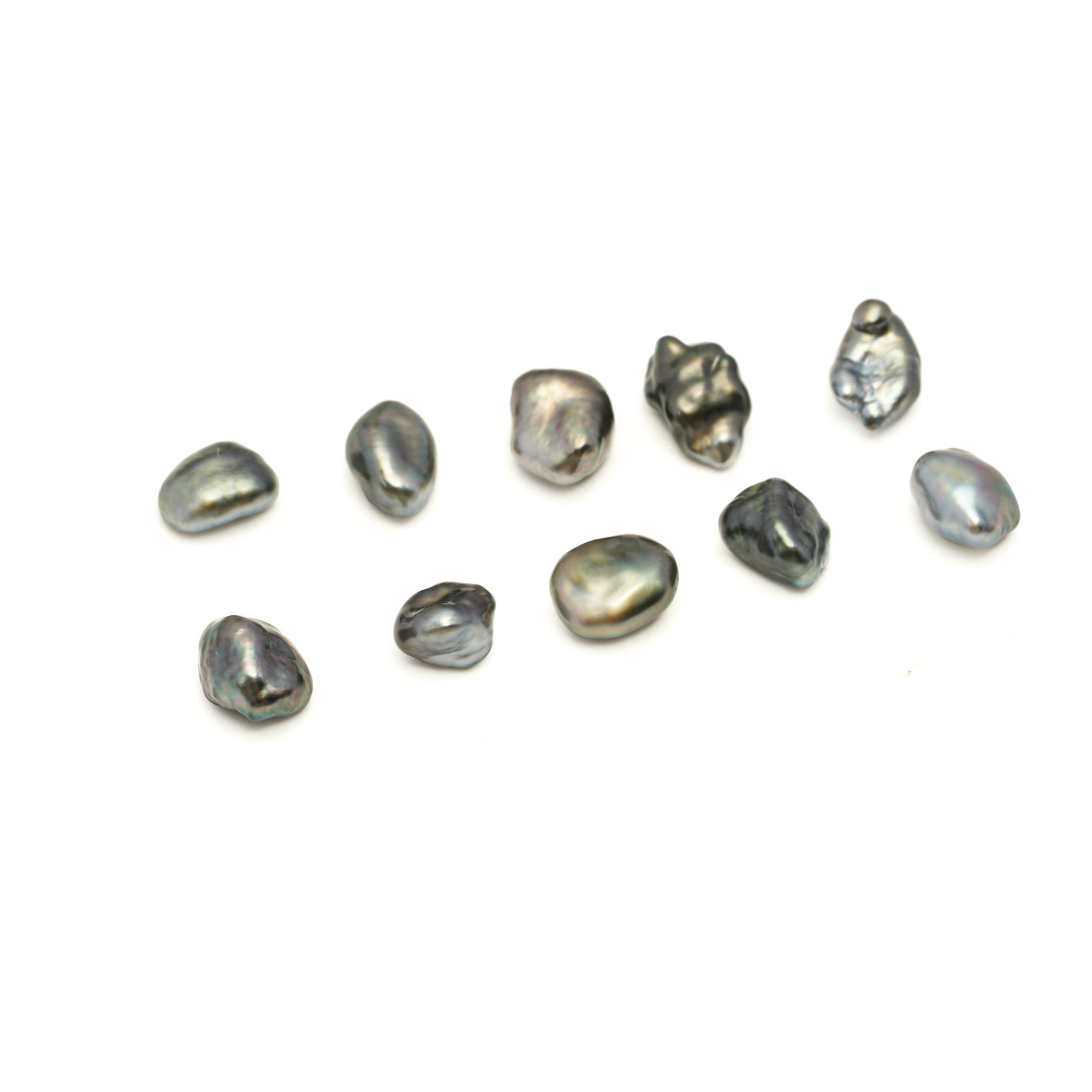 10pcs "High Luster" Mix 5-6mm - 3.9g KESHI AAA Quality Tahitian Pearl Keshi MP558 CM3
