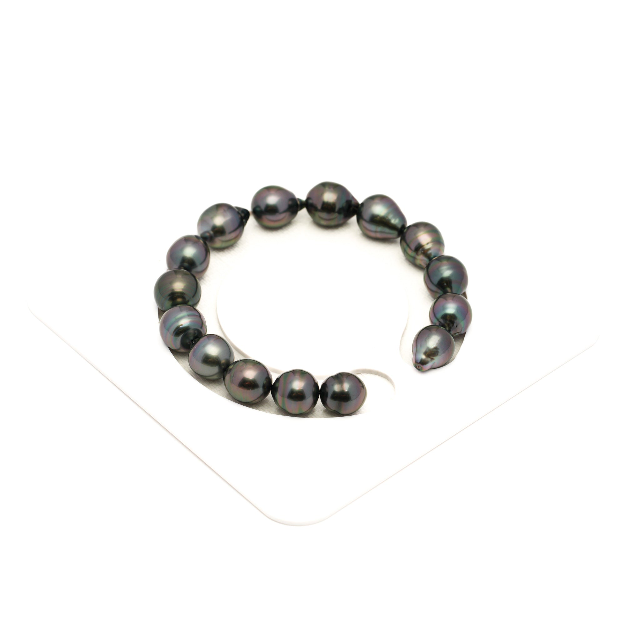 15pcs Purple 9-11mm - SB AAA Quality Tahitian Pearl Bracelet BR2441 LP1