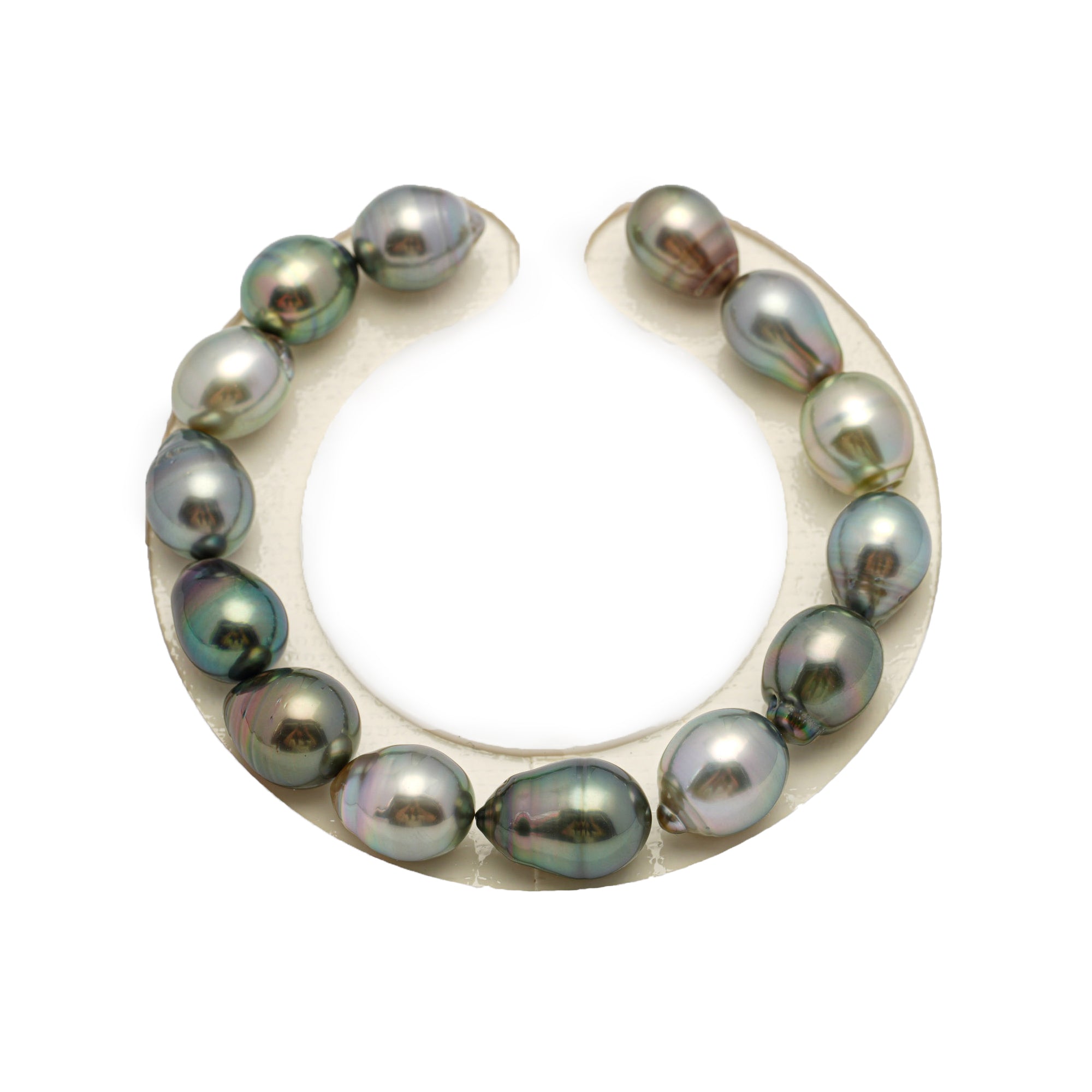 14pcs Multicolor 9-10mm - SB AAA/AA Quality Tahitian Pearl Bracelet BR2194 HL3