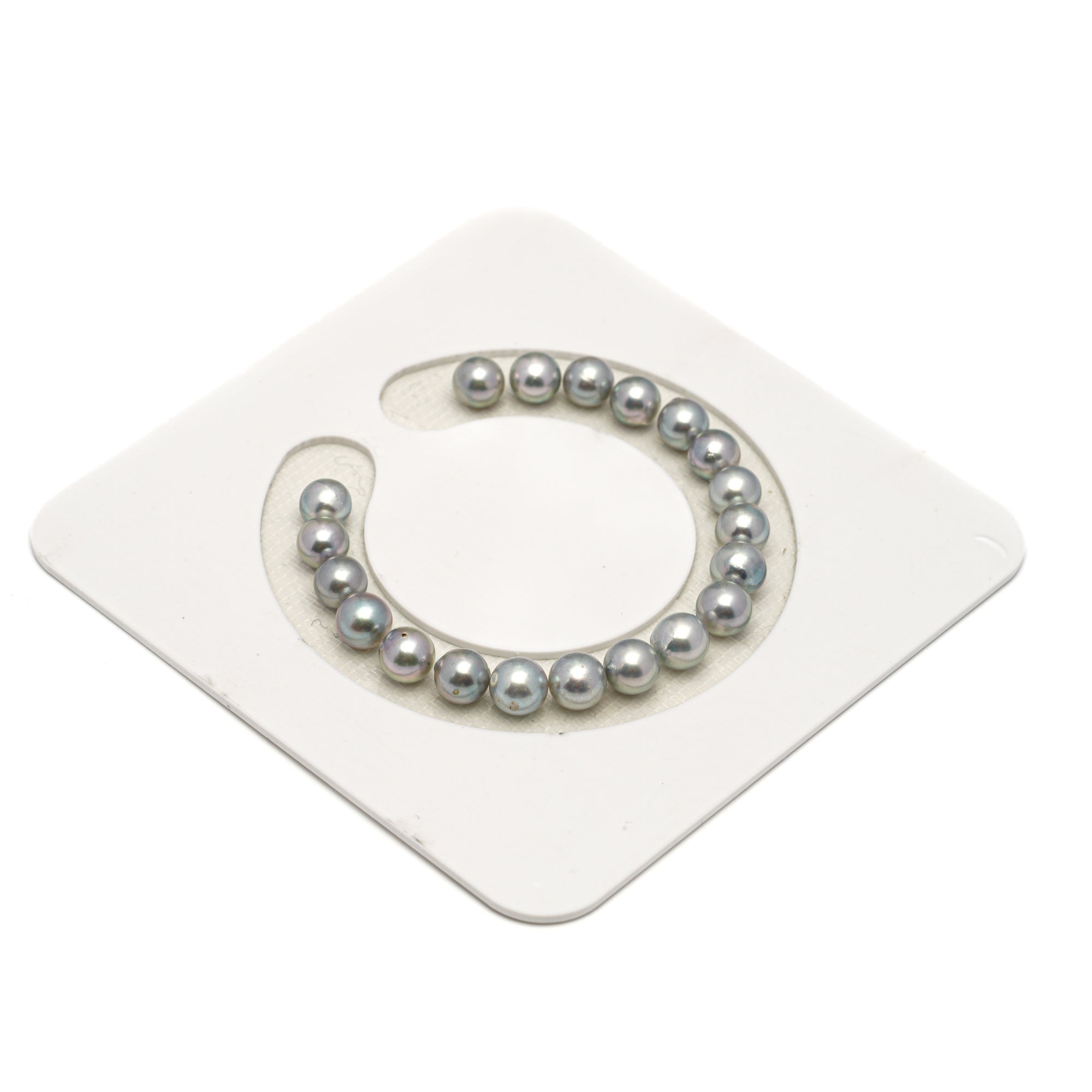 20pcs Akoya Pearl Silver Mix 7-7.4mm - SR/NR A/AA Quality Bracelet AKBR2421 CMA1