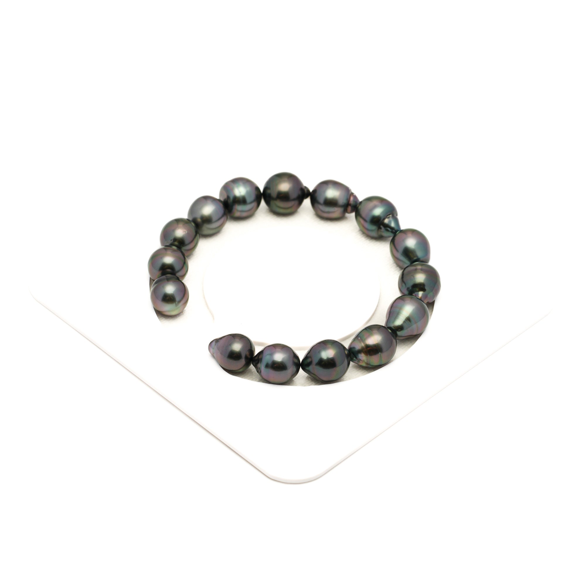 15pcs Purple 9-11mm - SB AAA Quality Tahitian Pearl Bracelet BR2441 LP1