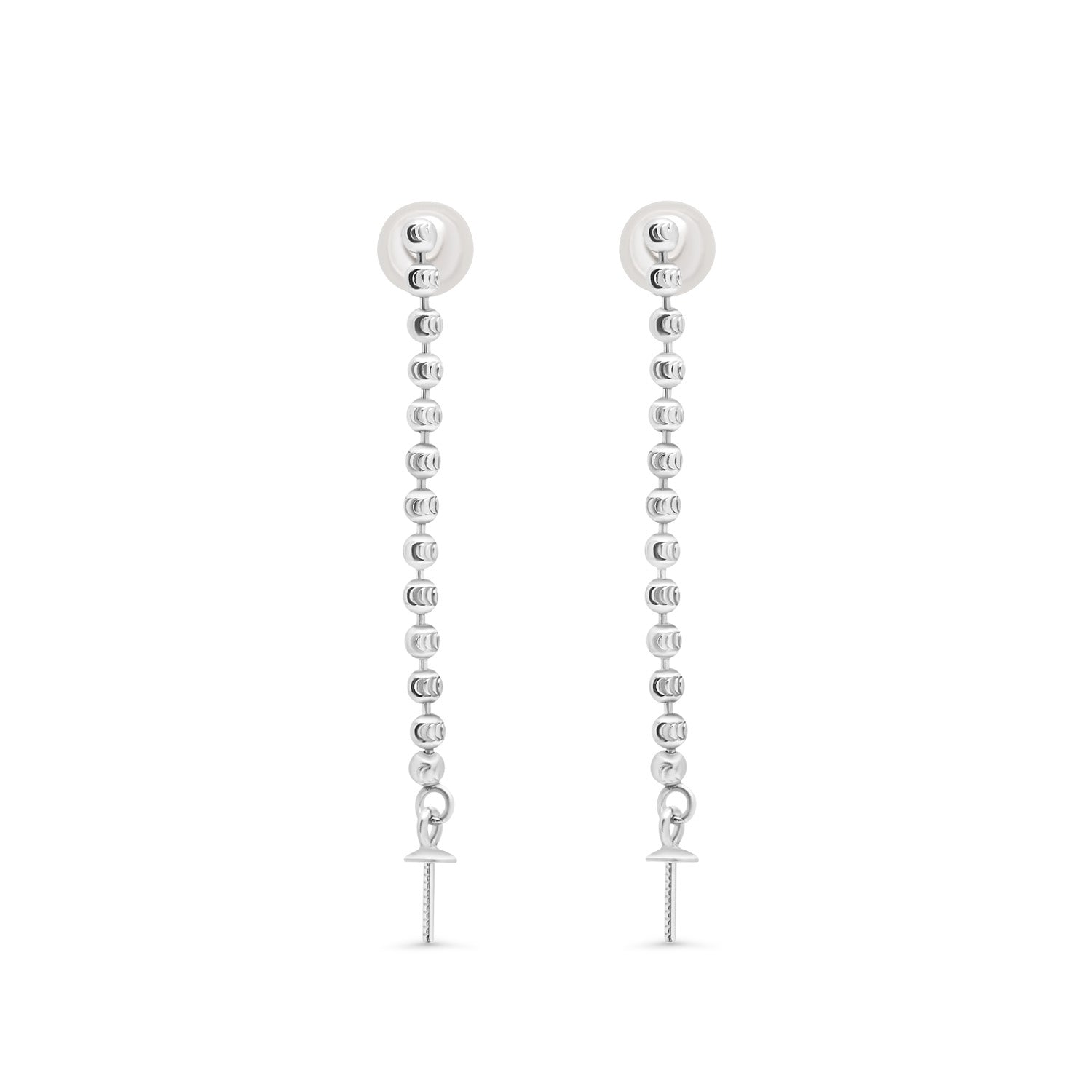 Dangle Earring Bails 925 Silver for Pearl SC329