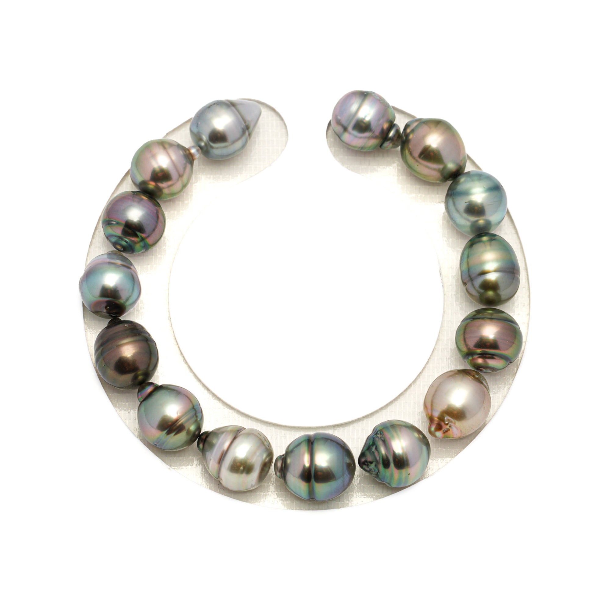 15pcs Light Mix 9-10mm - CL/SB AAA/AA Quality Tahitian Pearl Bracelet BR2254