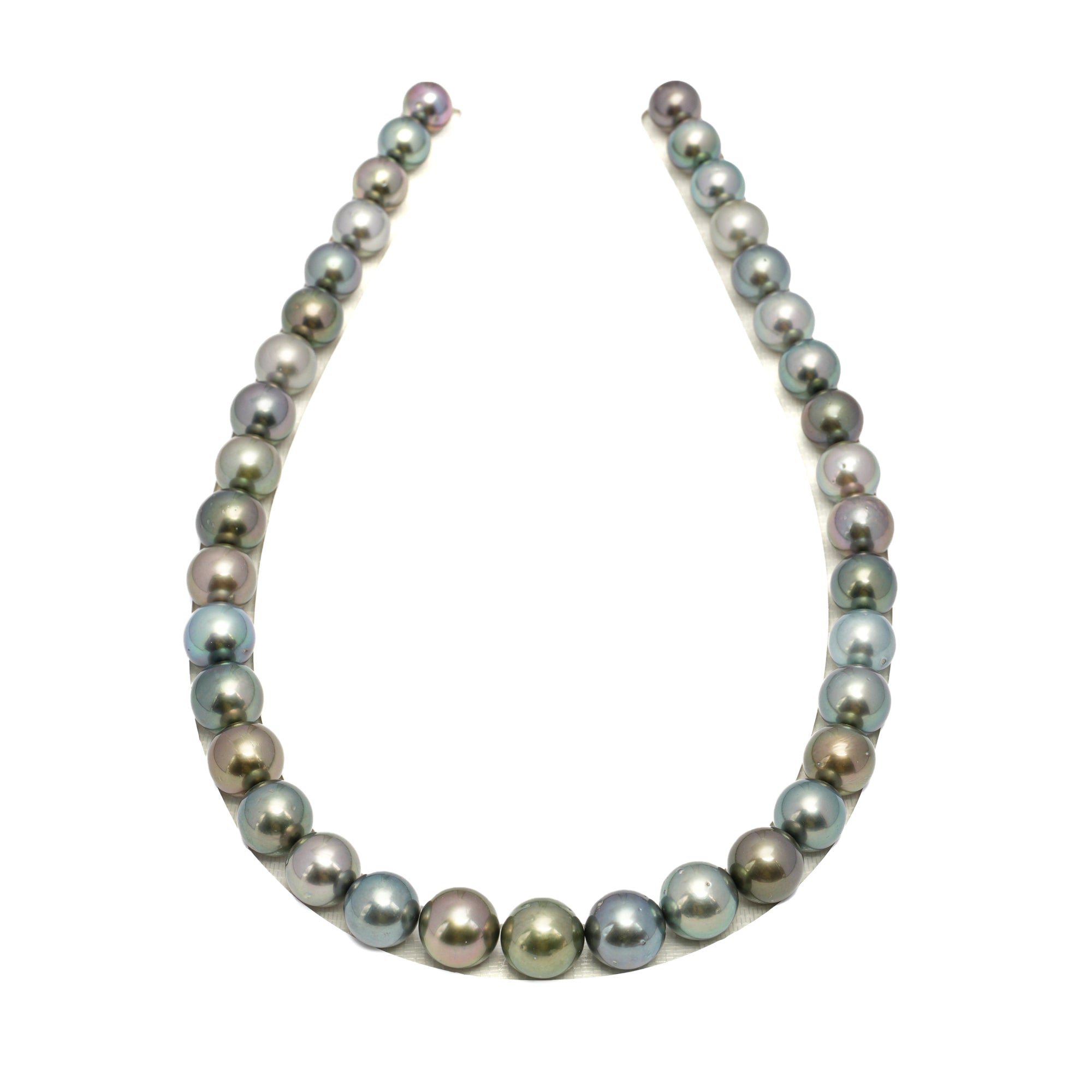 37pcs Multicolor 10-13mm - RSR AAA/AA Quality Tahitian Pearl Necklace NL1667 OR12