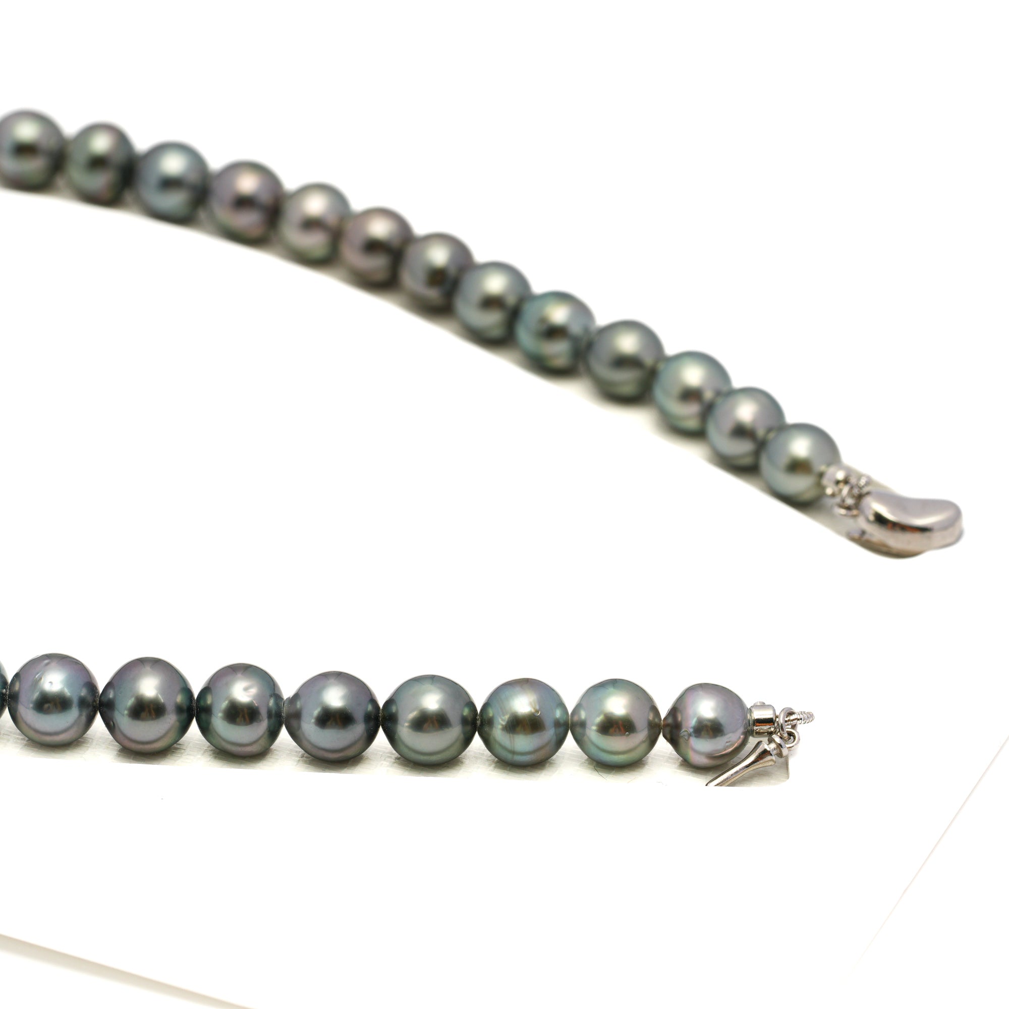 43pcs Multicolor 8-11mm - SB AAA/AA Quality Tahitian Pearl Drilled Necklace NL1736 WF1