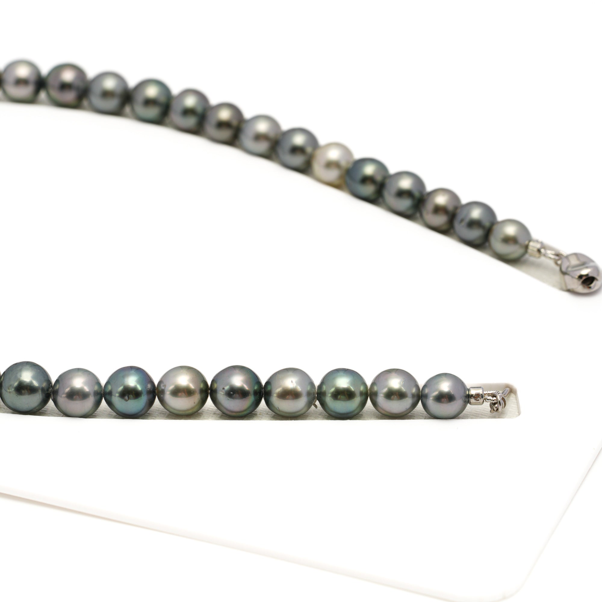 43pcs Mix 8-11mm - SR/NR AAA/AA Quality Tahitian Pearl Drilled Necklace NL1739 WF1